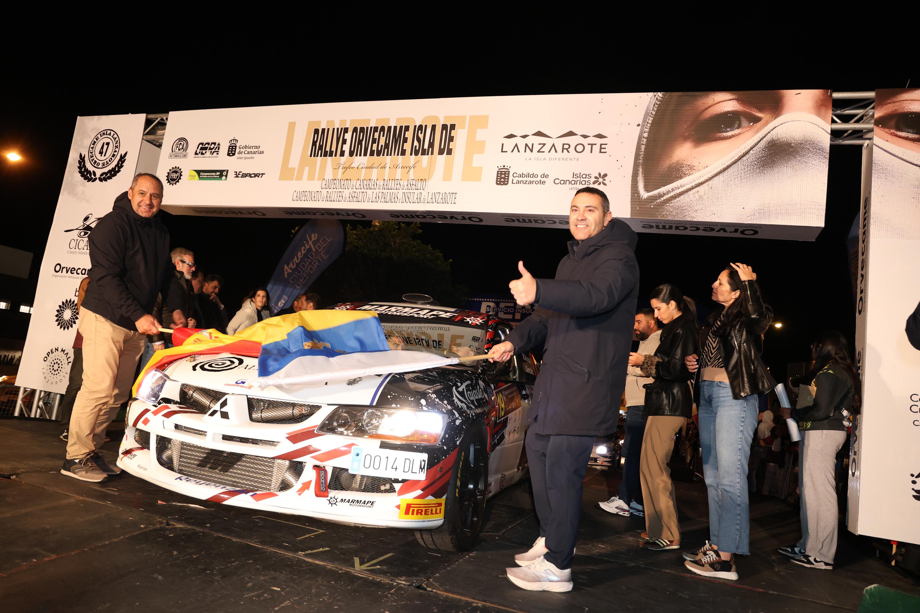Banderazo de salida al Rallye Orvecame-Isla de Lanzarote y Trofeo Ciudad de Arrecife, 2026