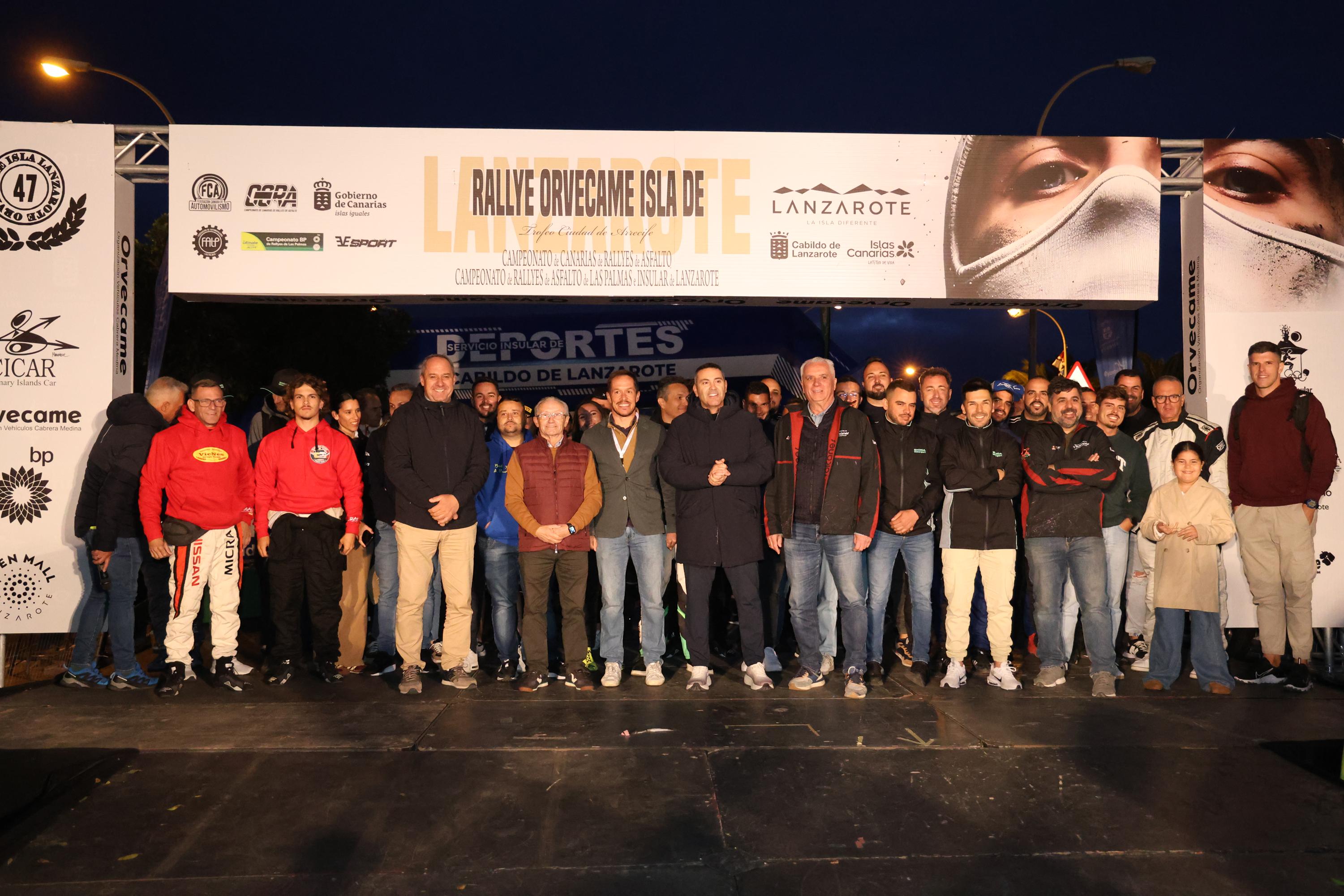 Banderazo de salida al Rallye Orvecame-Isla de Lanzarote y Trofeo Ciudad de Arrecife, 2026