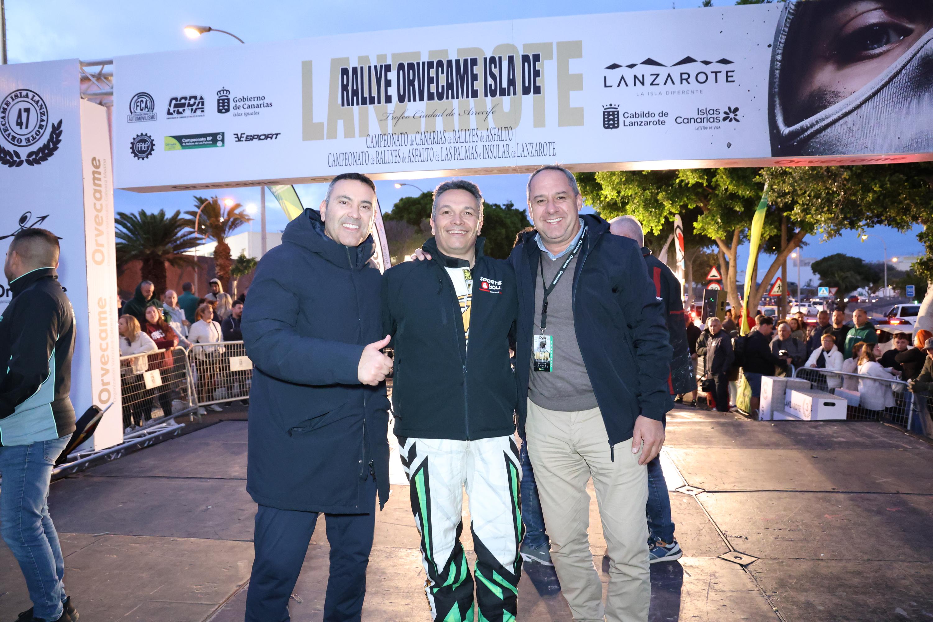 Banderazo de salida al Rallye Orvecame-Isla de Lanzarote y Trofeo Ciudad de Arrecife, 2026
