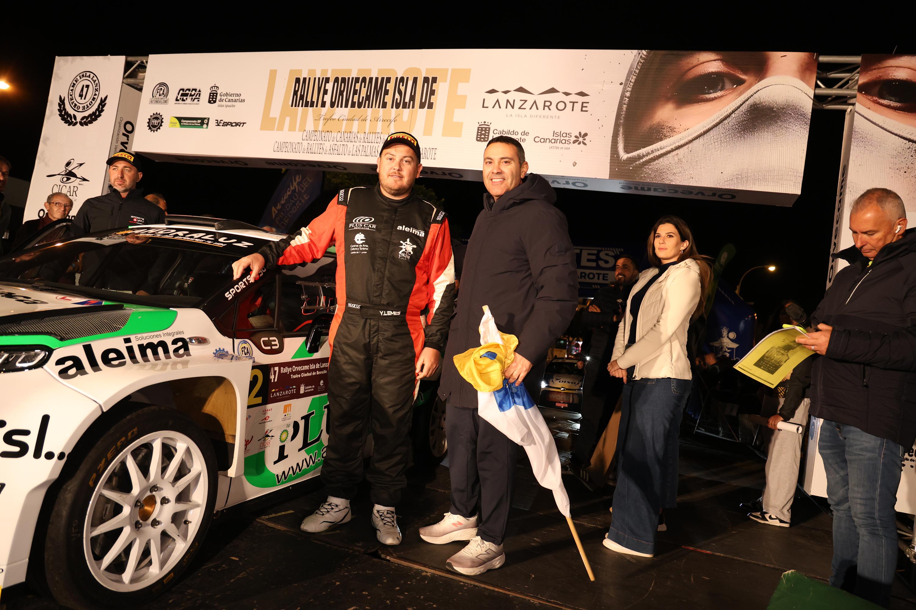 Banderazo de salida al Rallye Orvecame-Isla de Lanzarote y Trofeo Ciudad de Arrecife, 2026