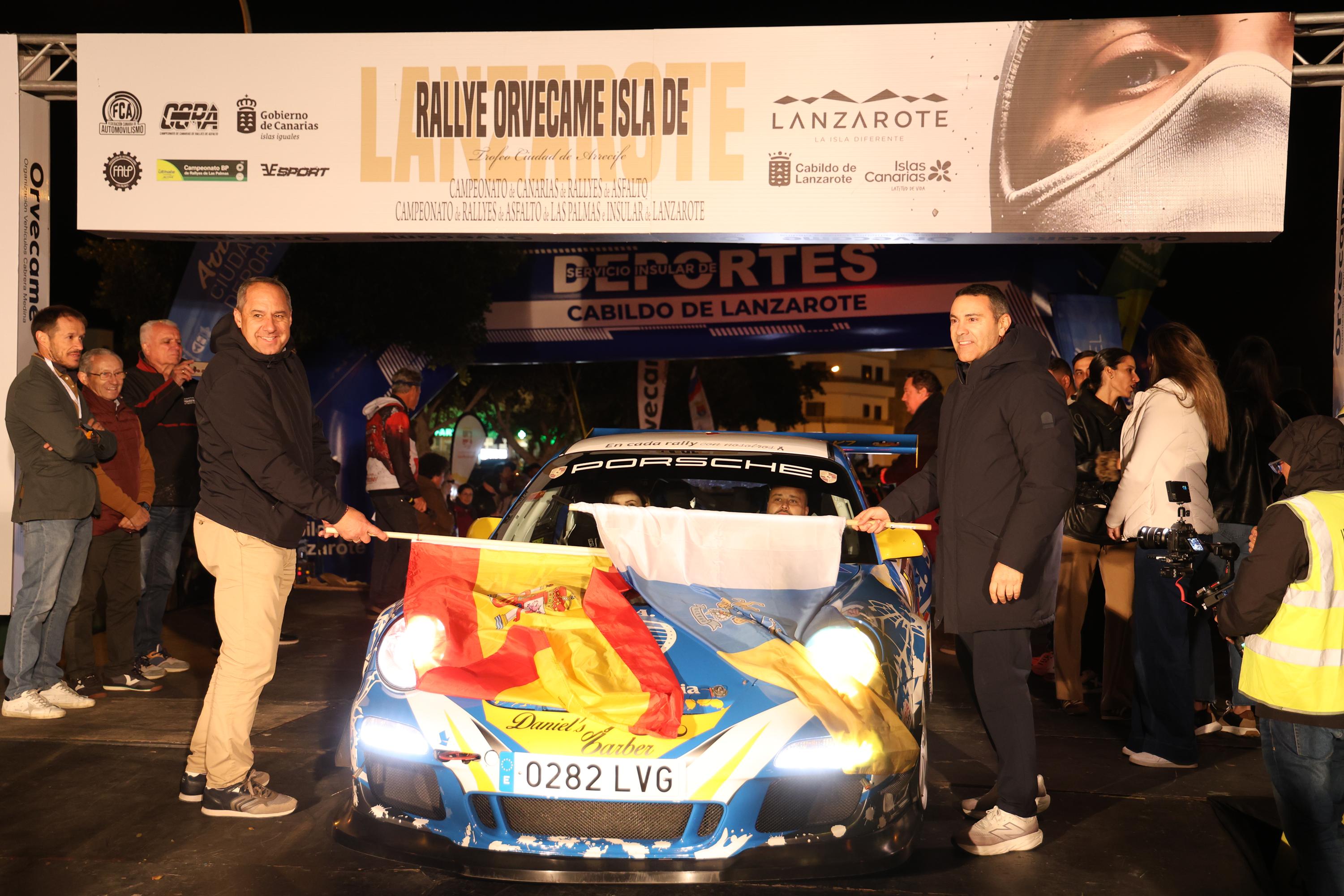 Banderazo de salida al Rallye Orvecame-Isla de Lanzarote y Trofeo Ciudad de Arrecife, 2026