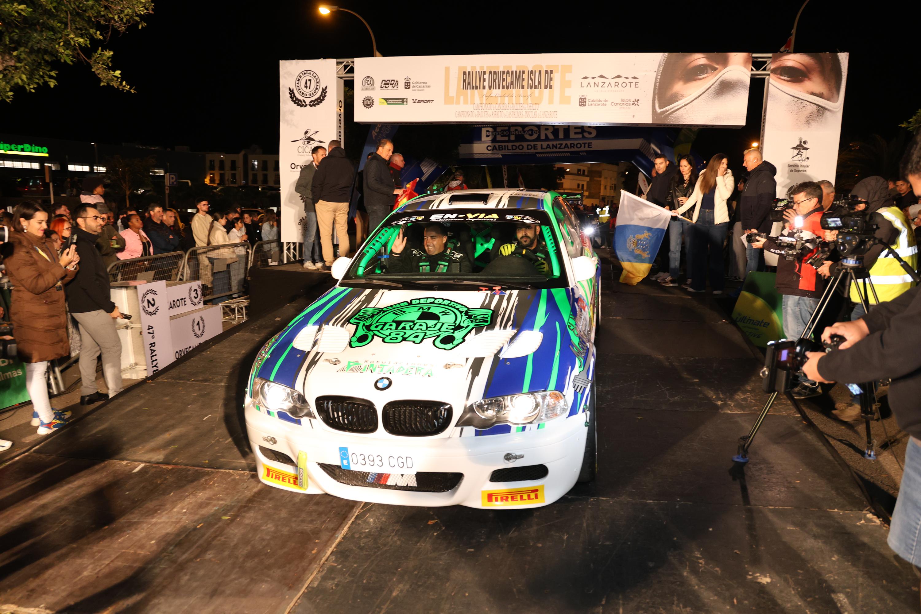 Banderazo de salida al Rallye Orvecame-Isla de Lanzarote y Trofeo Ciudad de Arrecife, 2026