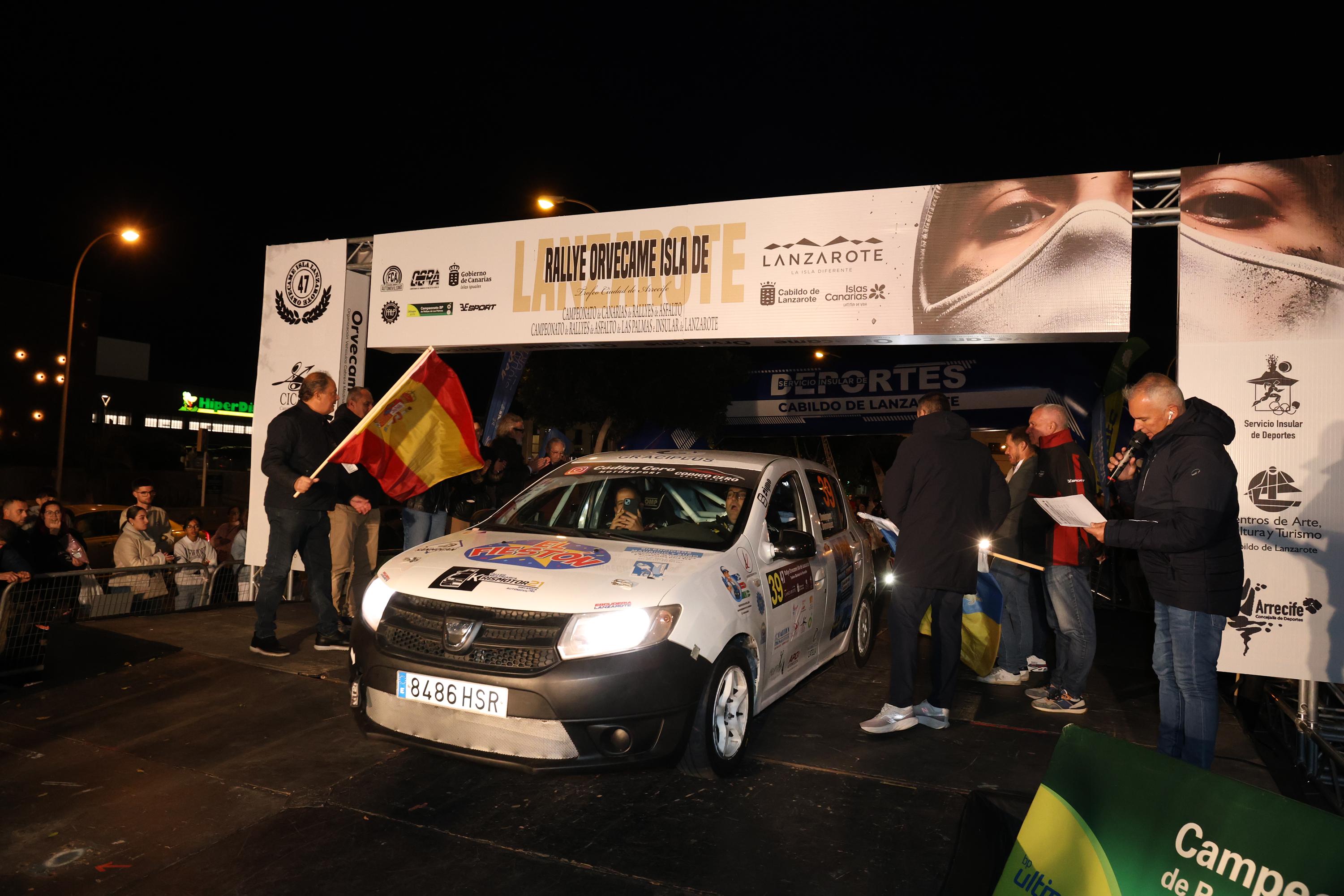 Banderazo de salida al Rallye Orvecame-Isla de Lanzarote y Trofeo Ciudad de Arrecife, 2026