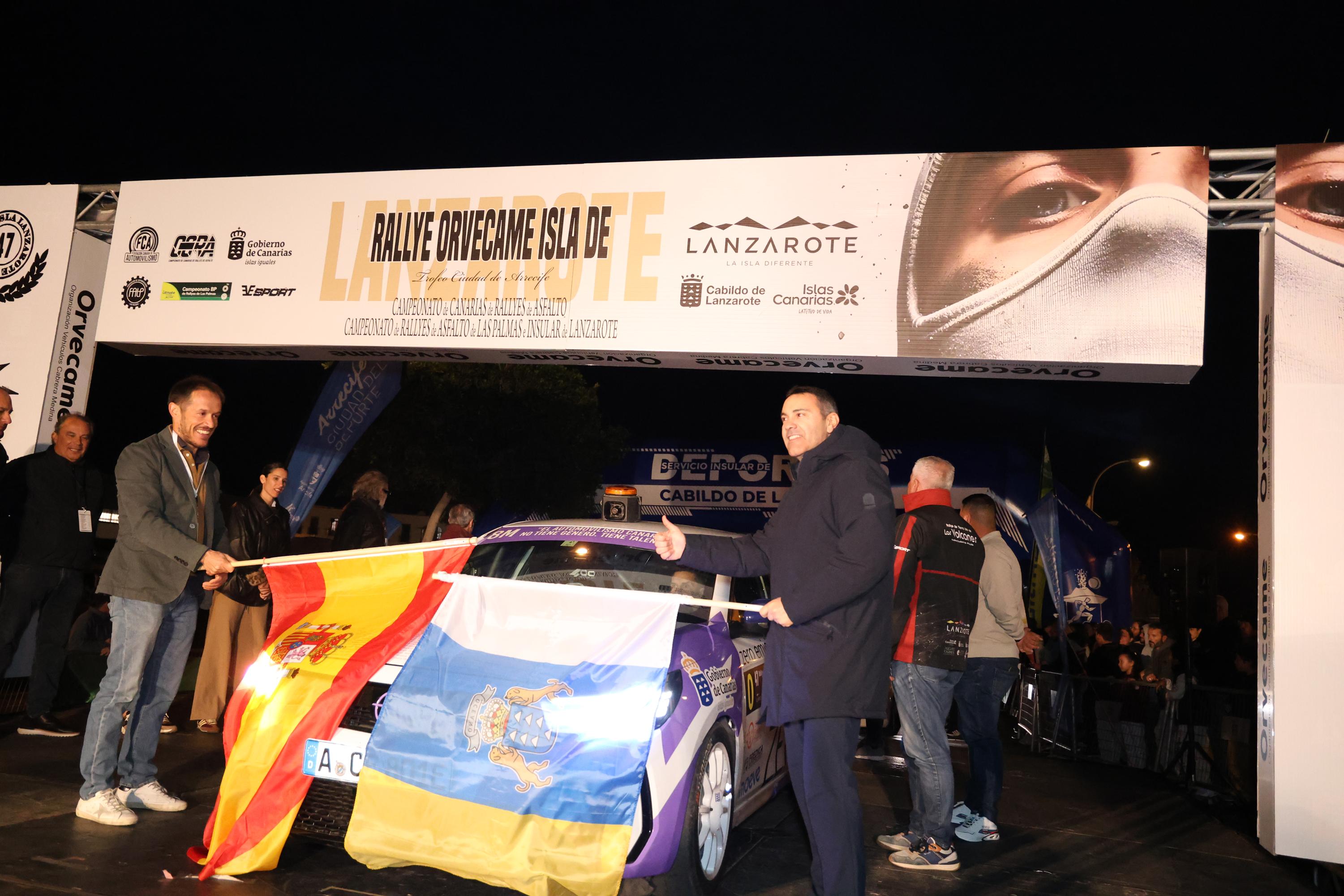 Banderazo de salida al Rallye Orvecame-Isla de Lanzarote y Trofeo Ciudad de Arrecife, 2026
