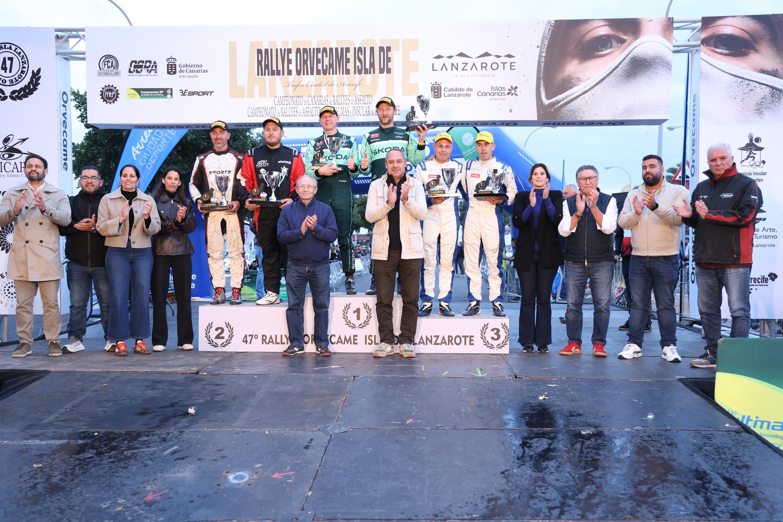 Alexey Lukyanyuk "vuela" con el Skoda en Lanzarote y gana su primer rallye del CCRA