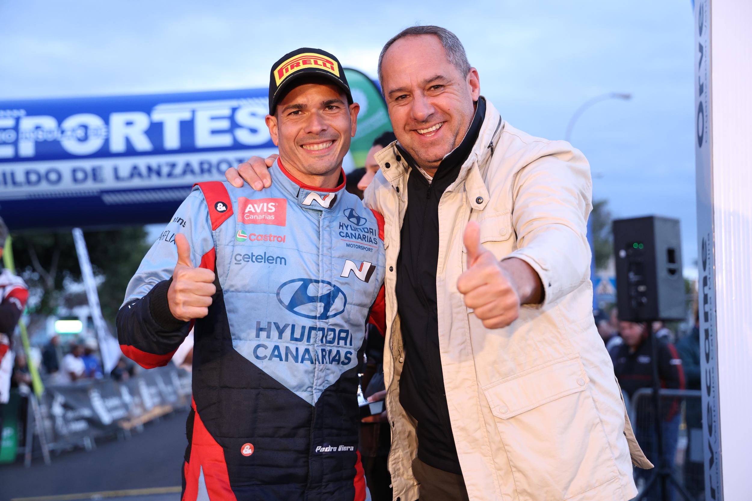 Alexey Lukyanyuk "vuela" con el Skoda en Lanzarote y gana su primer rallye del CCRA