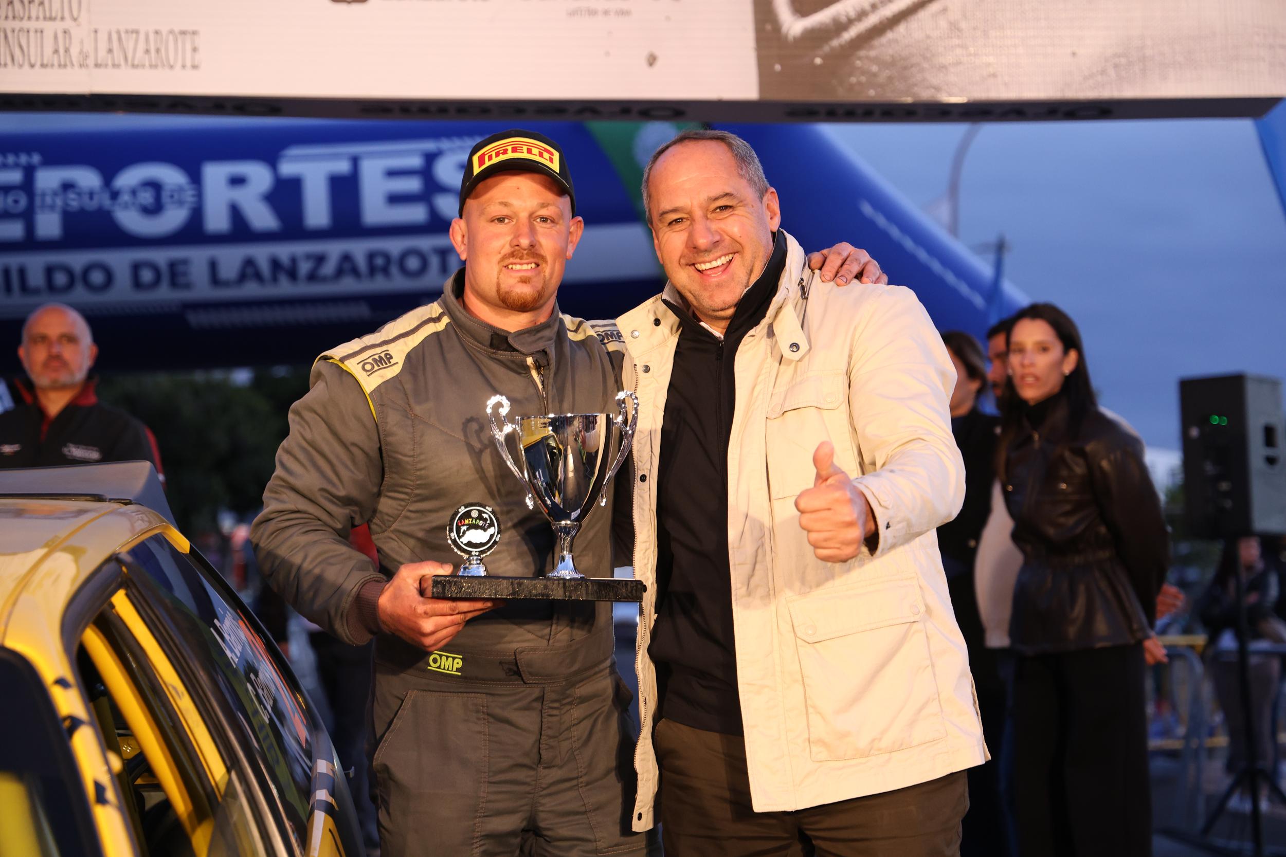 Alexey Lukyanyuk "vuela" con el Skoda en Lanzarote y gana su primer rallye del CCRA