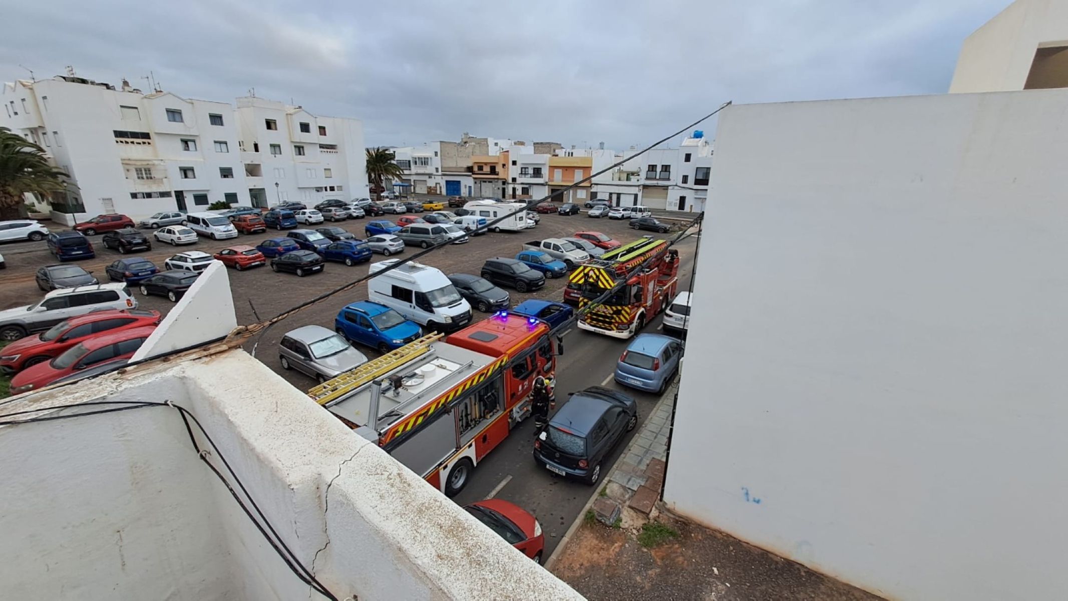  incendio en una vivienda de la calle de Arrecife 