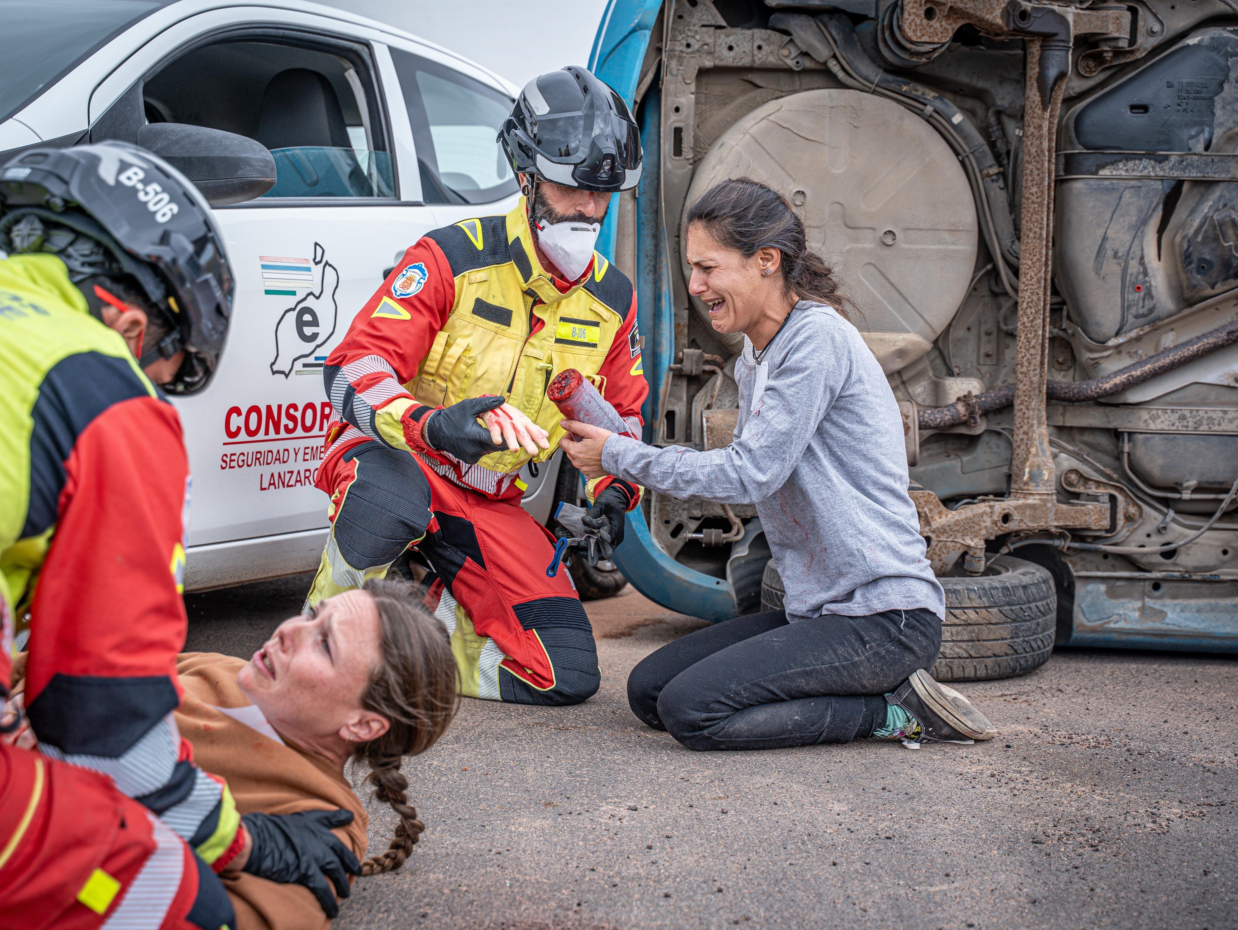 Simulacro del Consorcio de Seguridad y Emergencias de Lanzarote 