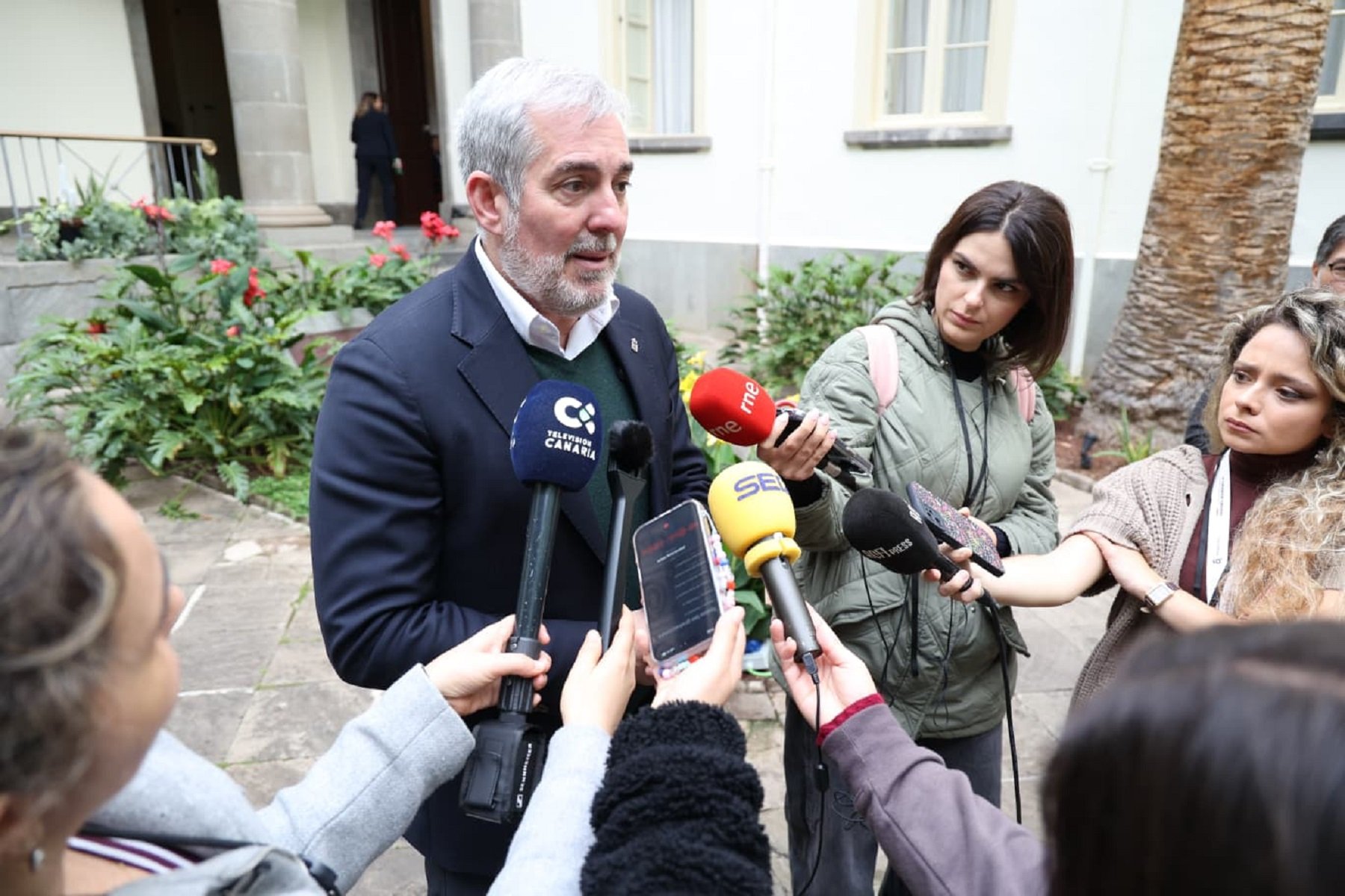 Clavijo en el Parlamento de Canarias.