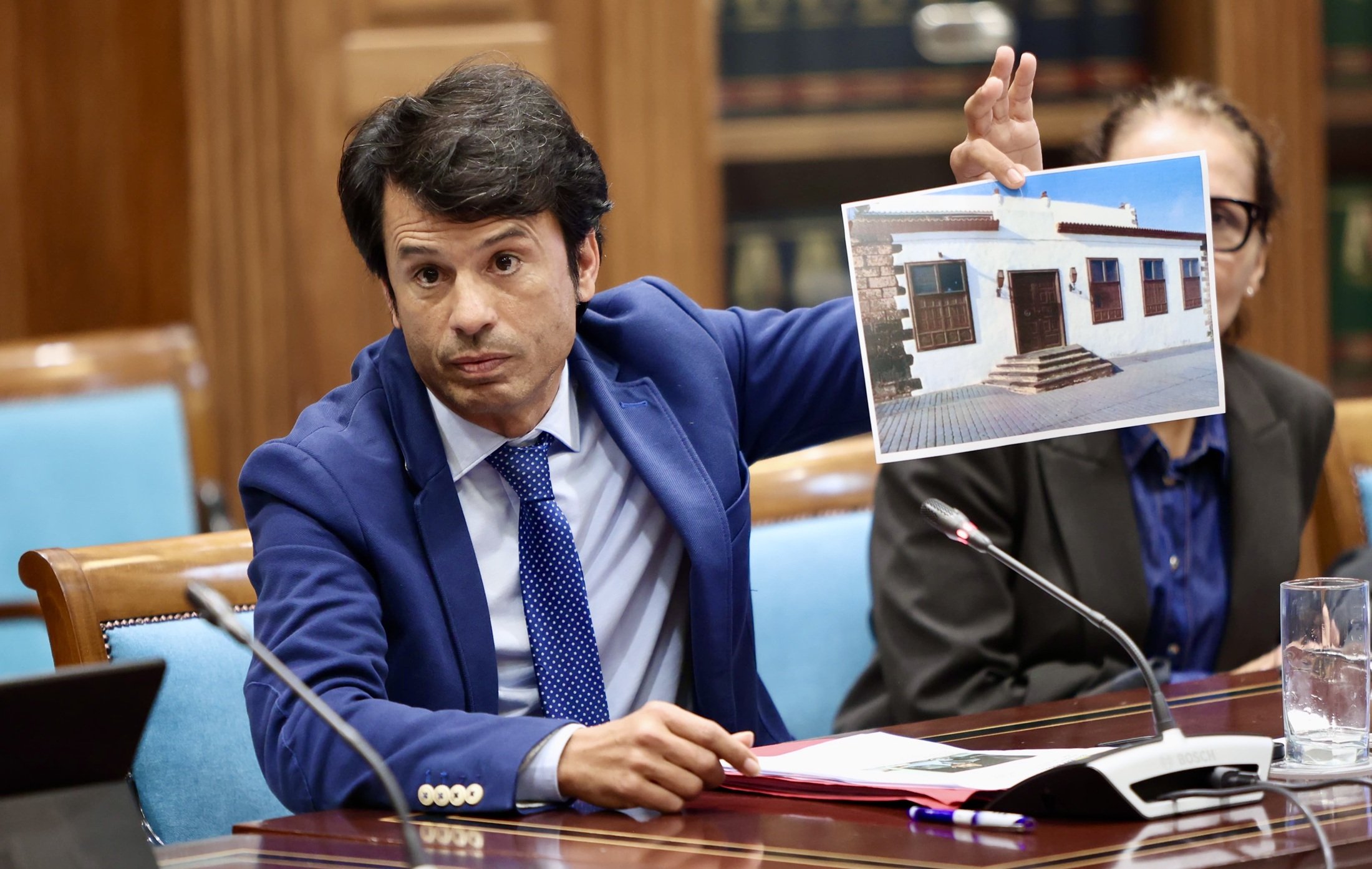 Marcos Bergaz (PSOE) en comisioìn parlamentaria de Cultura f