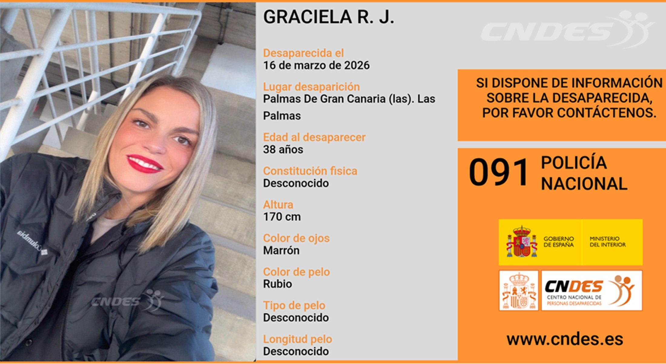 Persona desaparecida en Canarias