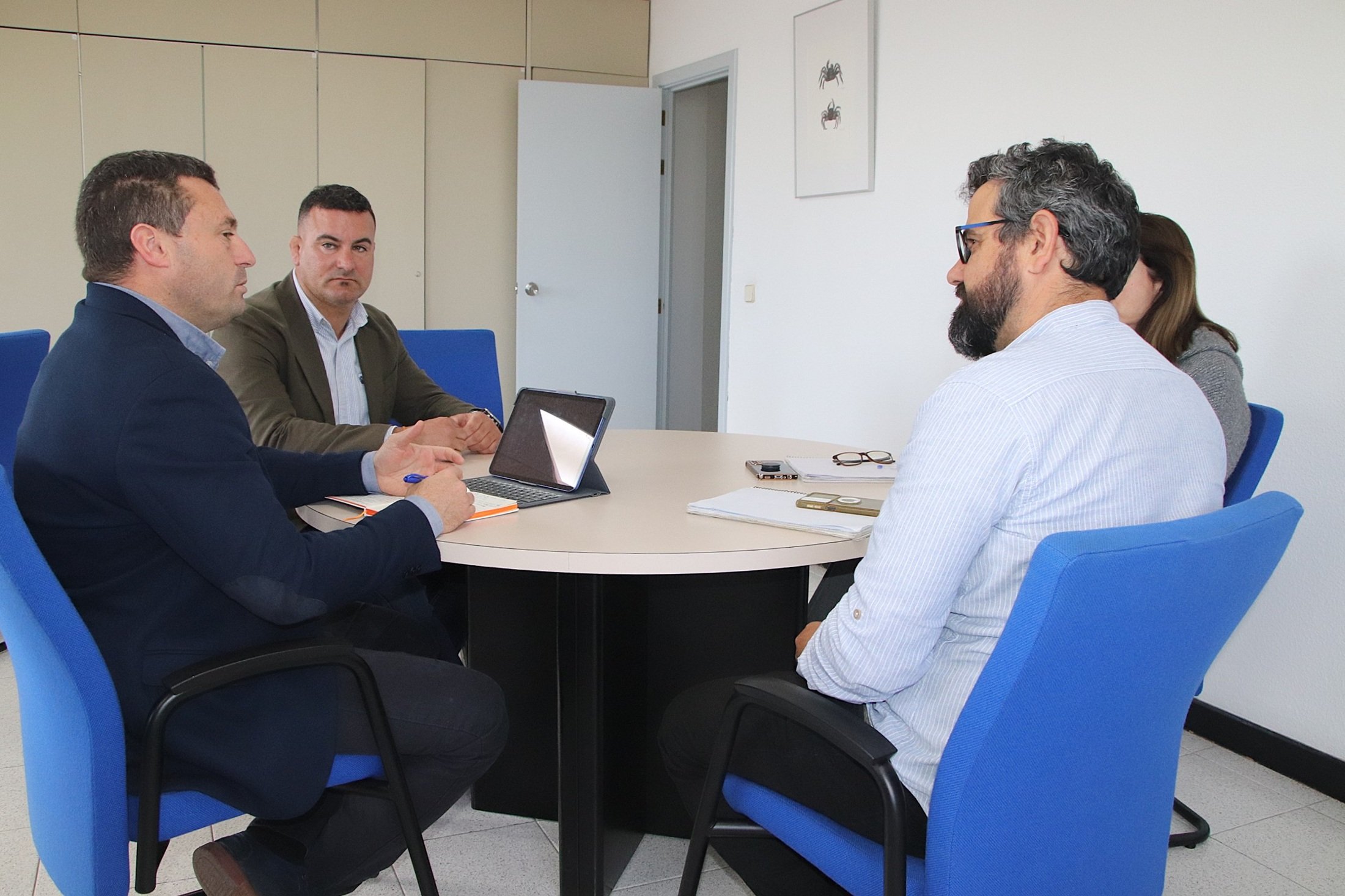 Reunión de Yaiza con el Jefe de la Demarcación de Costas de Canarias