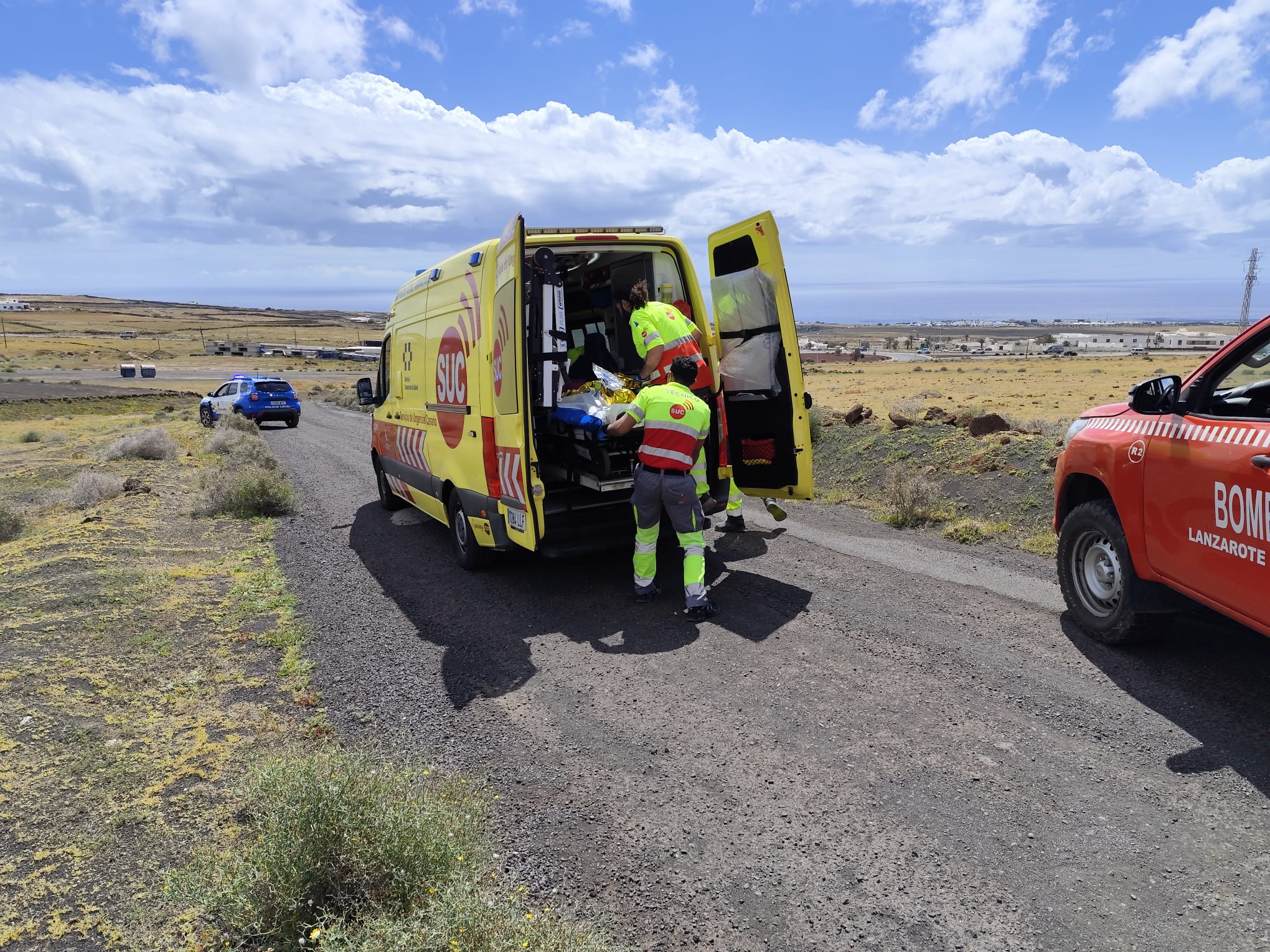 Una mujer resulta herida tras sufrir una caída de caballo en La Asomada