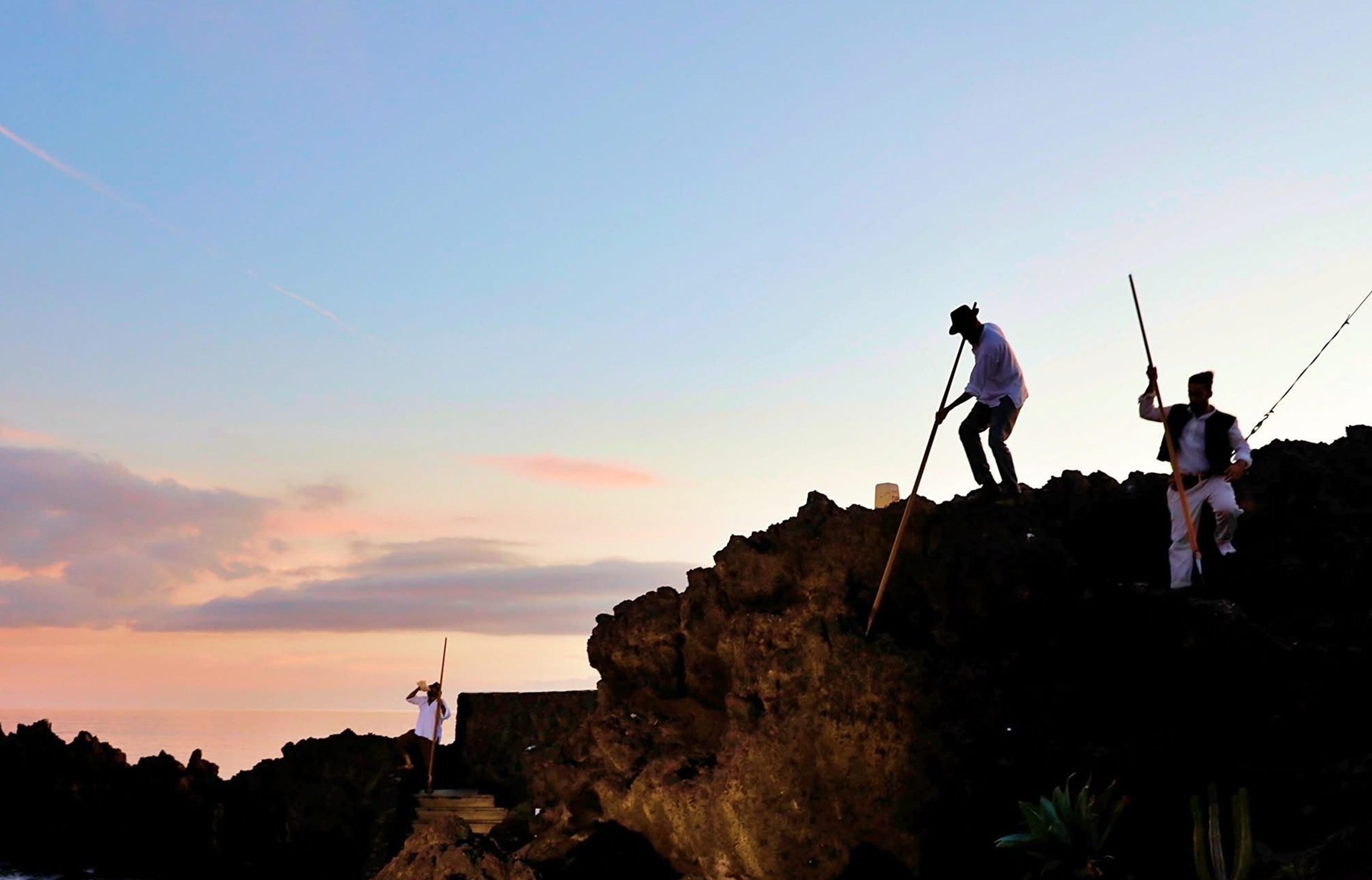 Demostración del salto del pastor. Foto: Ayuntamiento de Tías Demostración del salto del pastor. Foto: Ayuntamiento de Tías