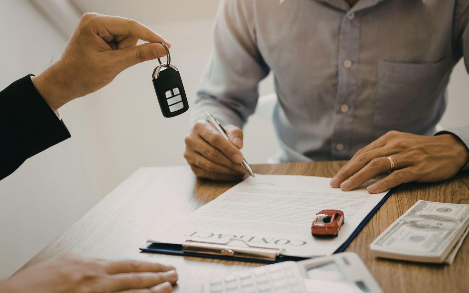 Entrega de llaves de coche
