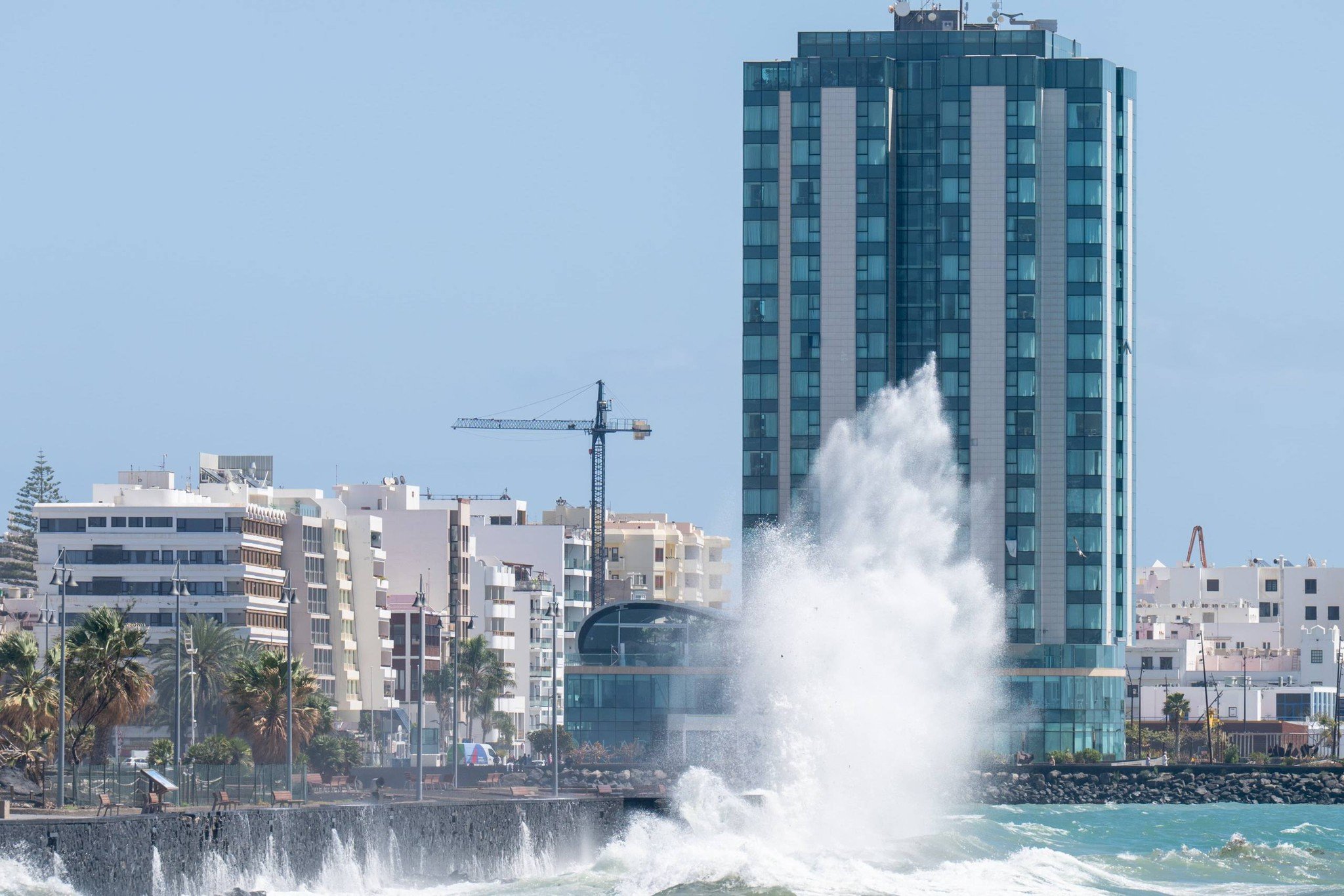 Oleaje en el litoral de Arrecife