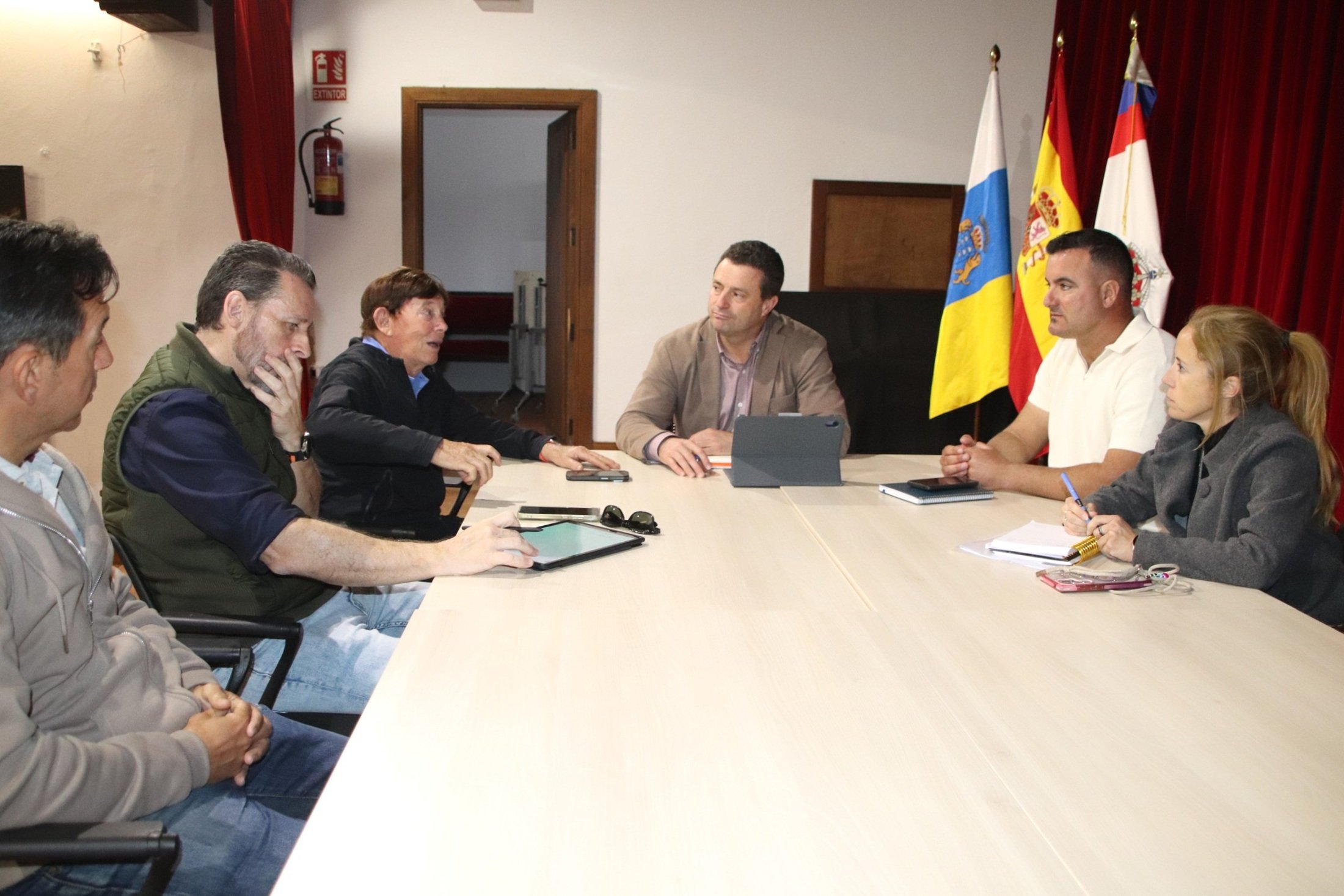 Reunión para valorar los daños ocasionados por las lluvias