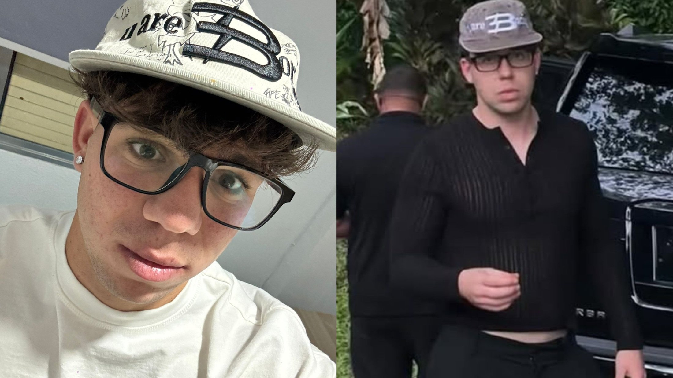 El lanzaroteño Marcos Padrón (izquierda) y el artista Quevedo (derecha)