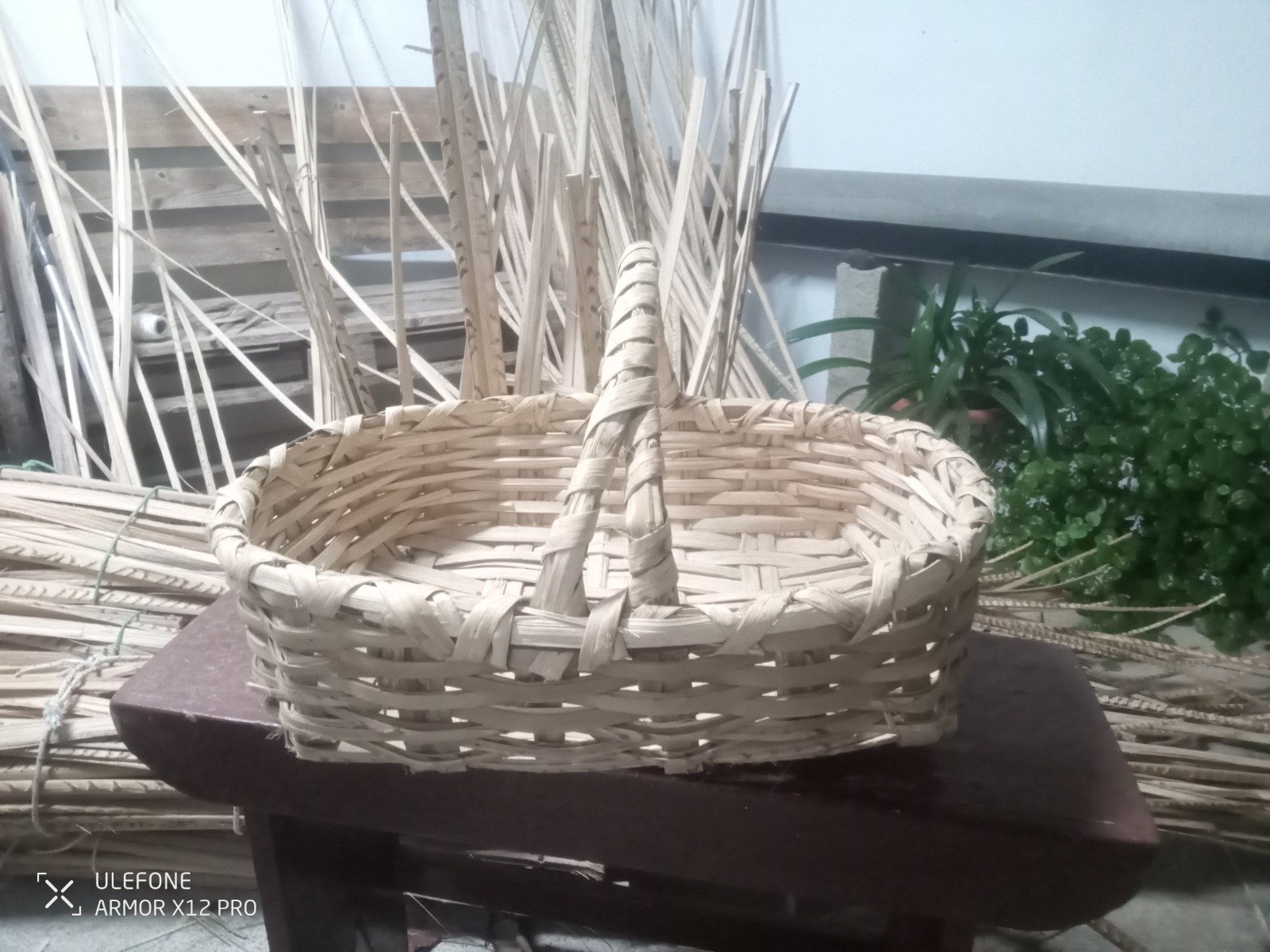 Cestas de pírgano elaboradas por Ruymán de León