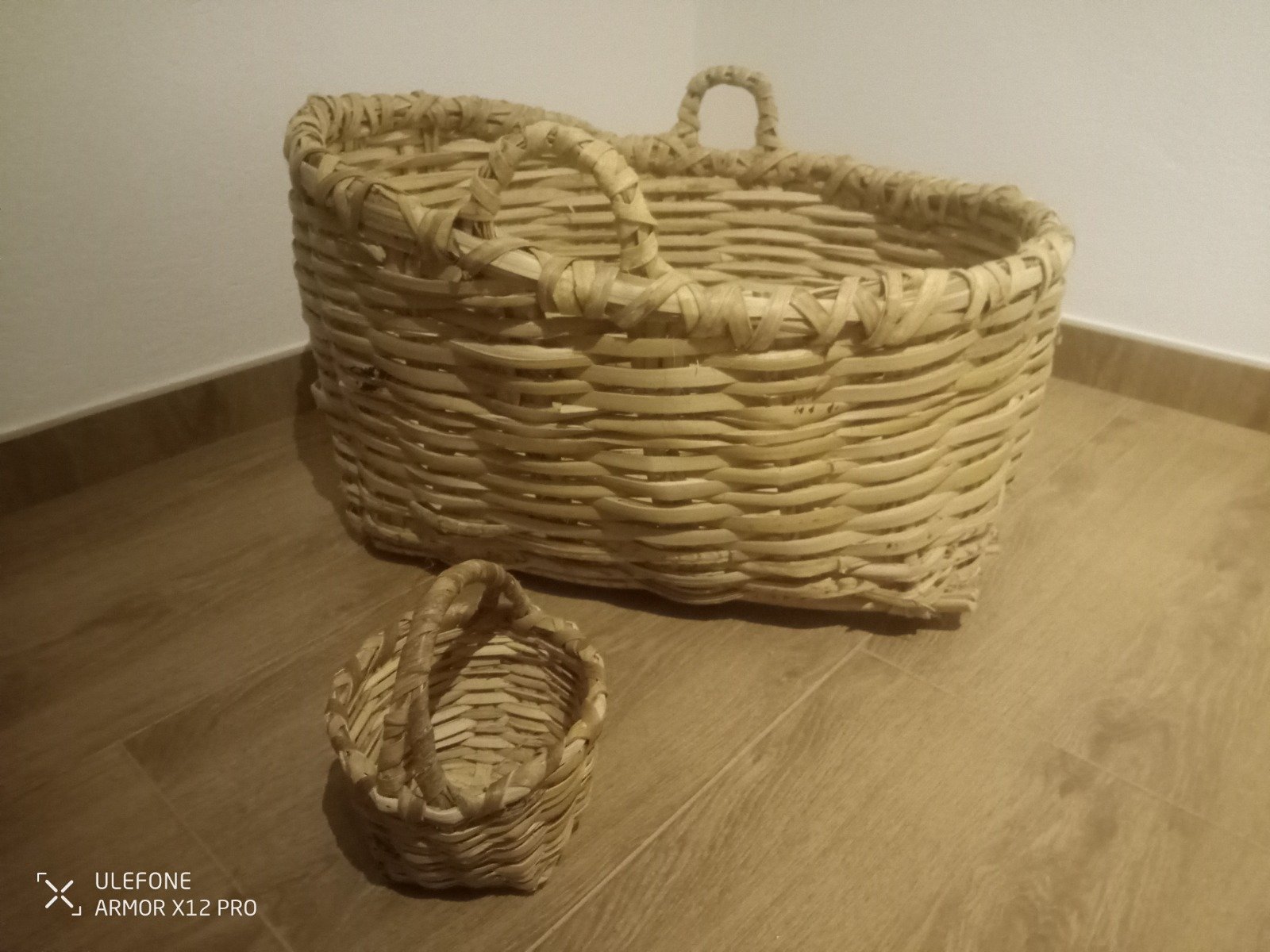 Cestas de pírgano elaboradas por Ruymán de León