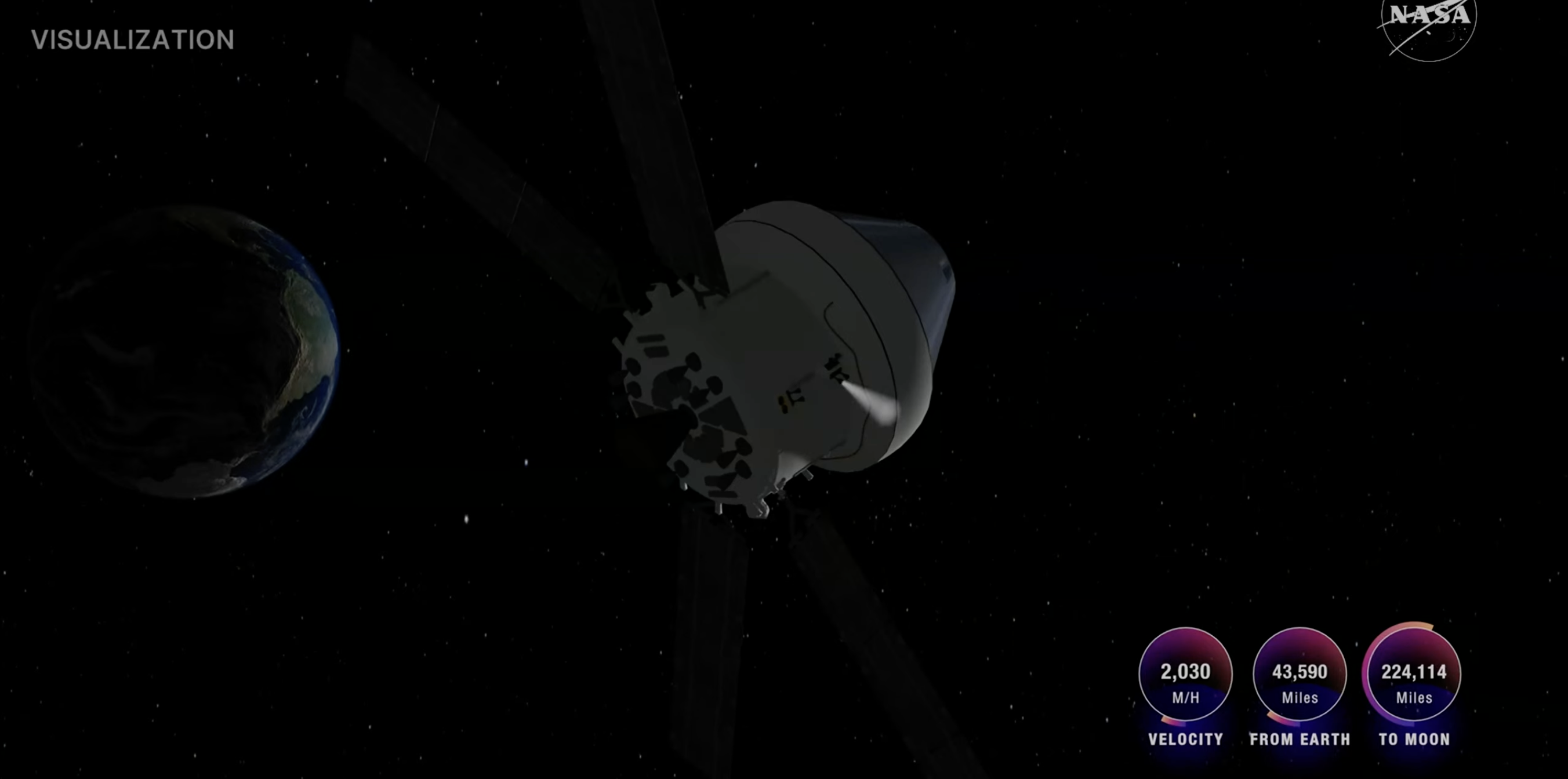 Imágenes de la misión espacial Artemis II. Foto: NASA.