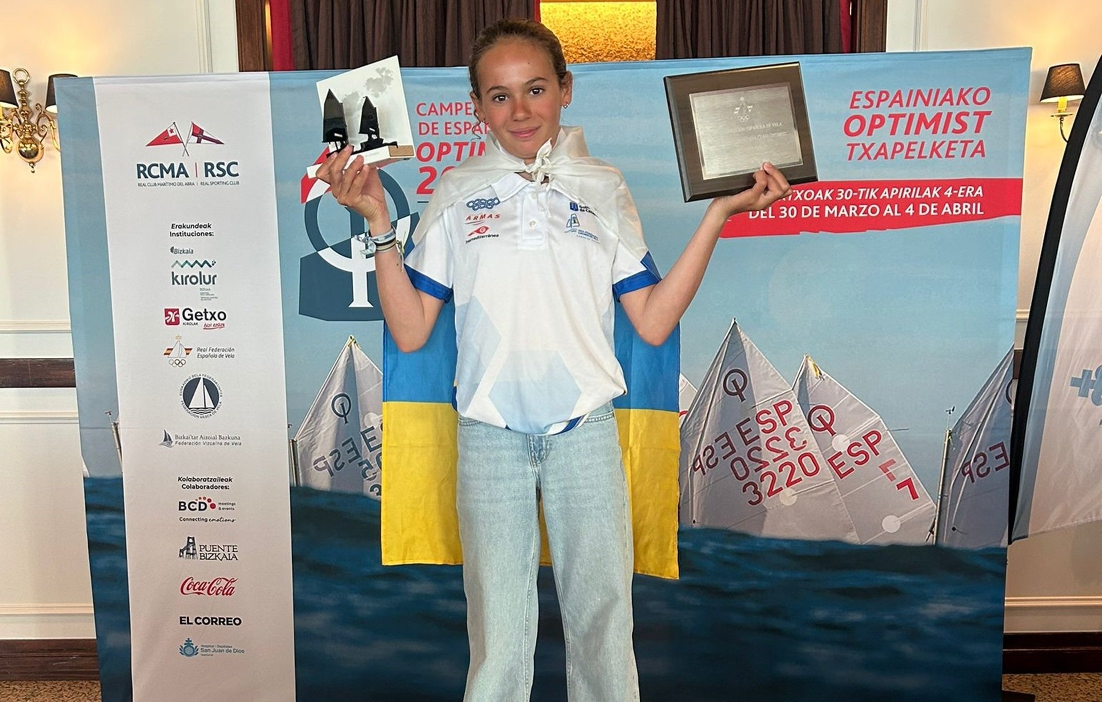 Lola Carrión Morales. Campeonato de España de Optimist