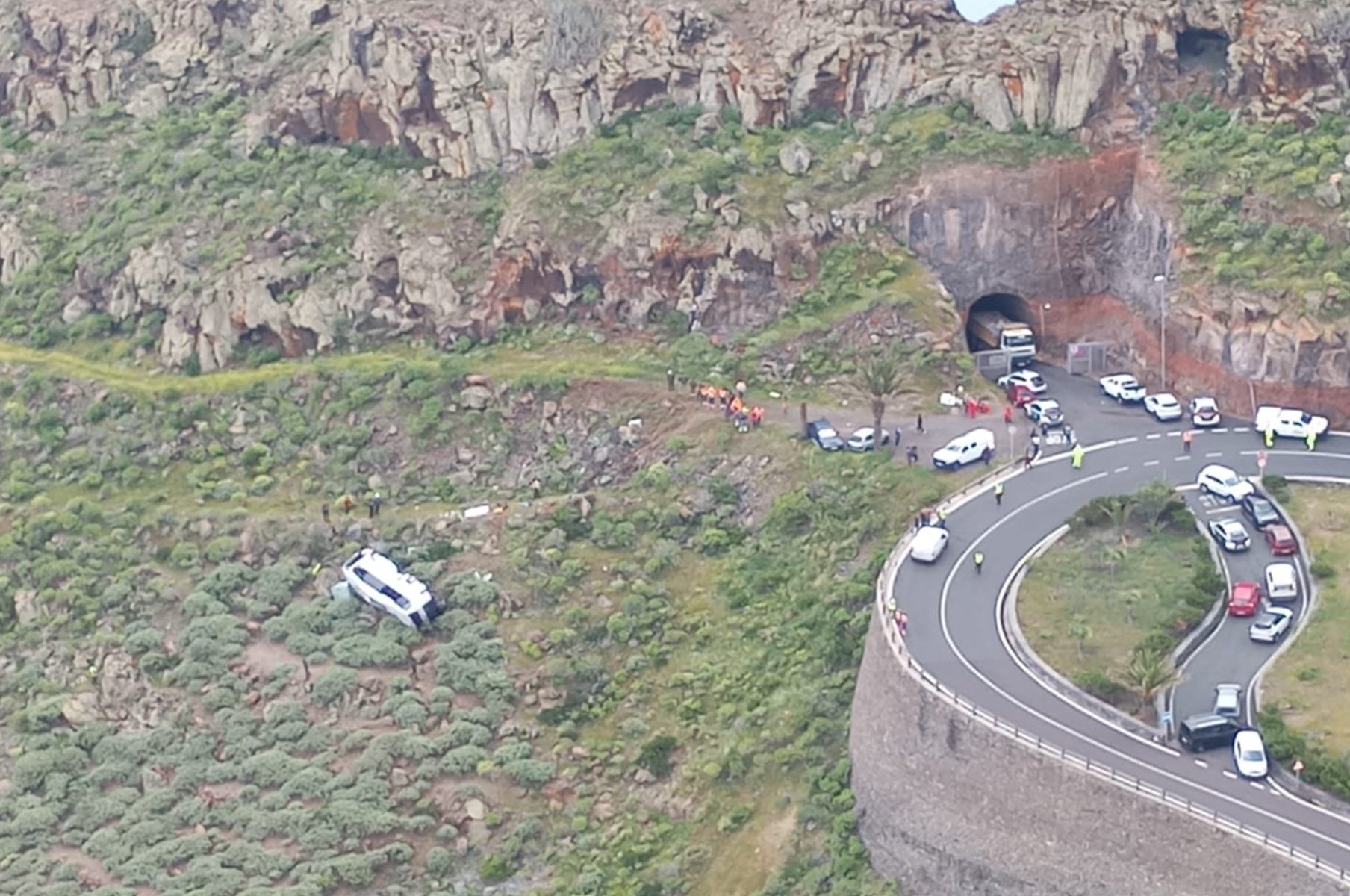 Accidente en La Gomera. Foto: 112. 