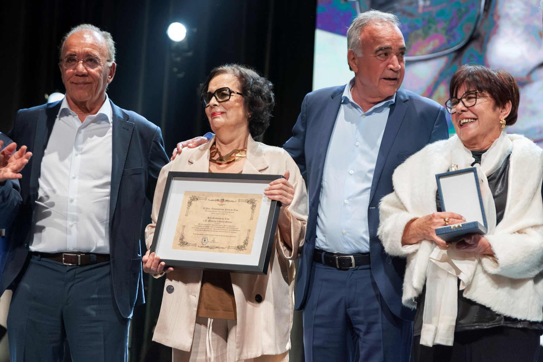 Acto de reconocimiento a Mamerto Cabrera en Tías (Fotos: Juan Mateos)