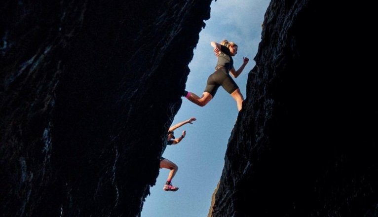 Una de las imágenes de la campaña publicitaria en un espacio protegido de Lanzarote Una de las imágenes de la campaña publicitaria en un espacio protegido de Lanzarote