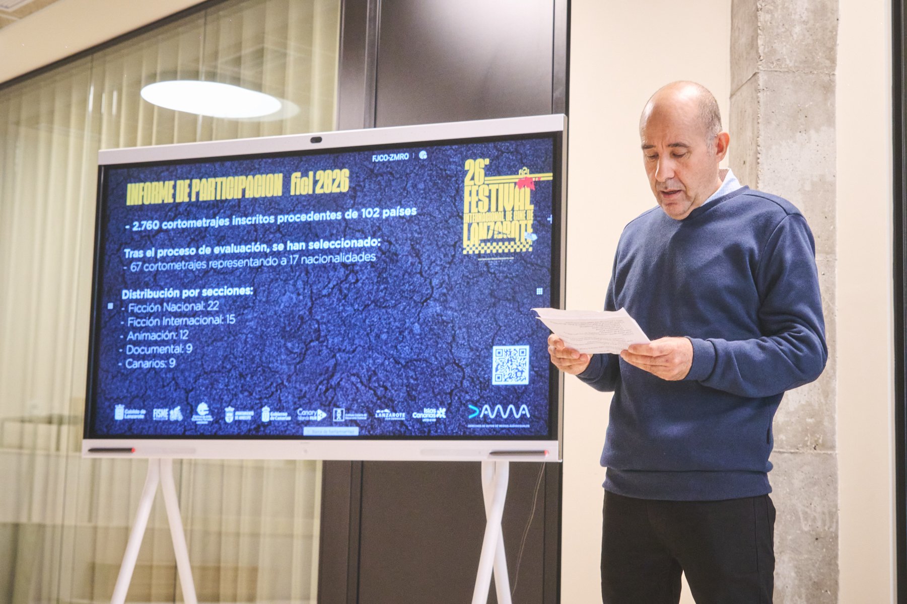 Presentación de cortometrajes seleccionados. Foto: FICL. Presentación de cortometrajes seleccionados. Foto: FICL.