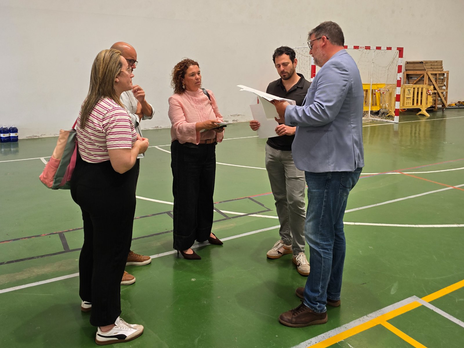Representantes del Ayuntamiento de San Bartolomé
