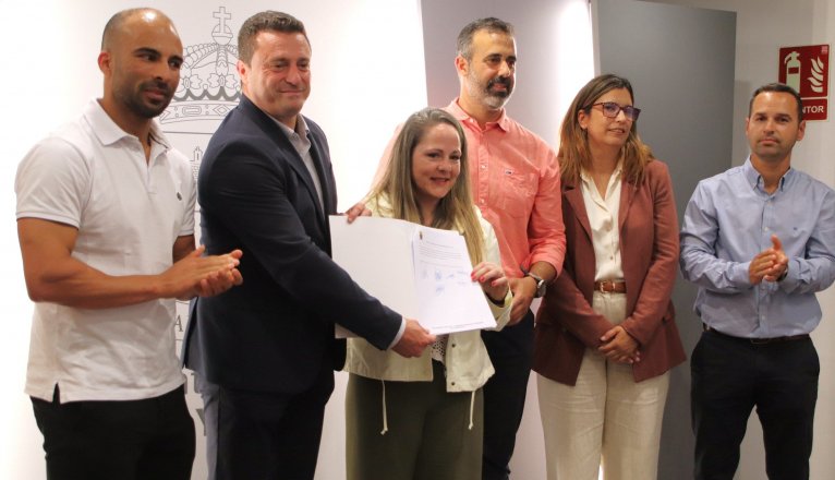 Alcalde y portavoces de los partidos políticos de Yaiza