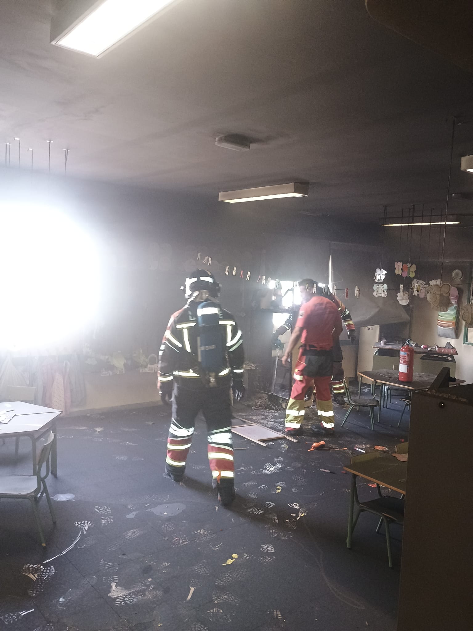 Actos vandálicos en el colegio Los Geranios 