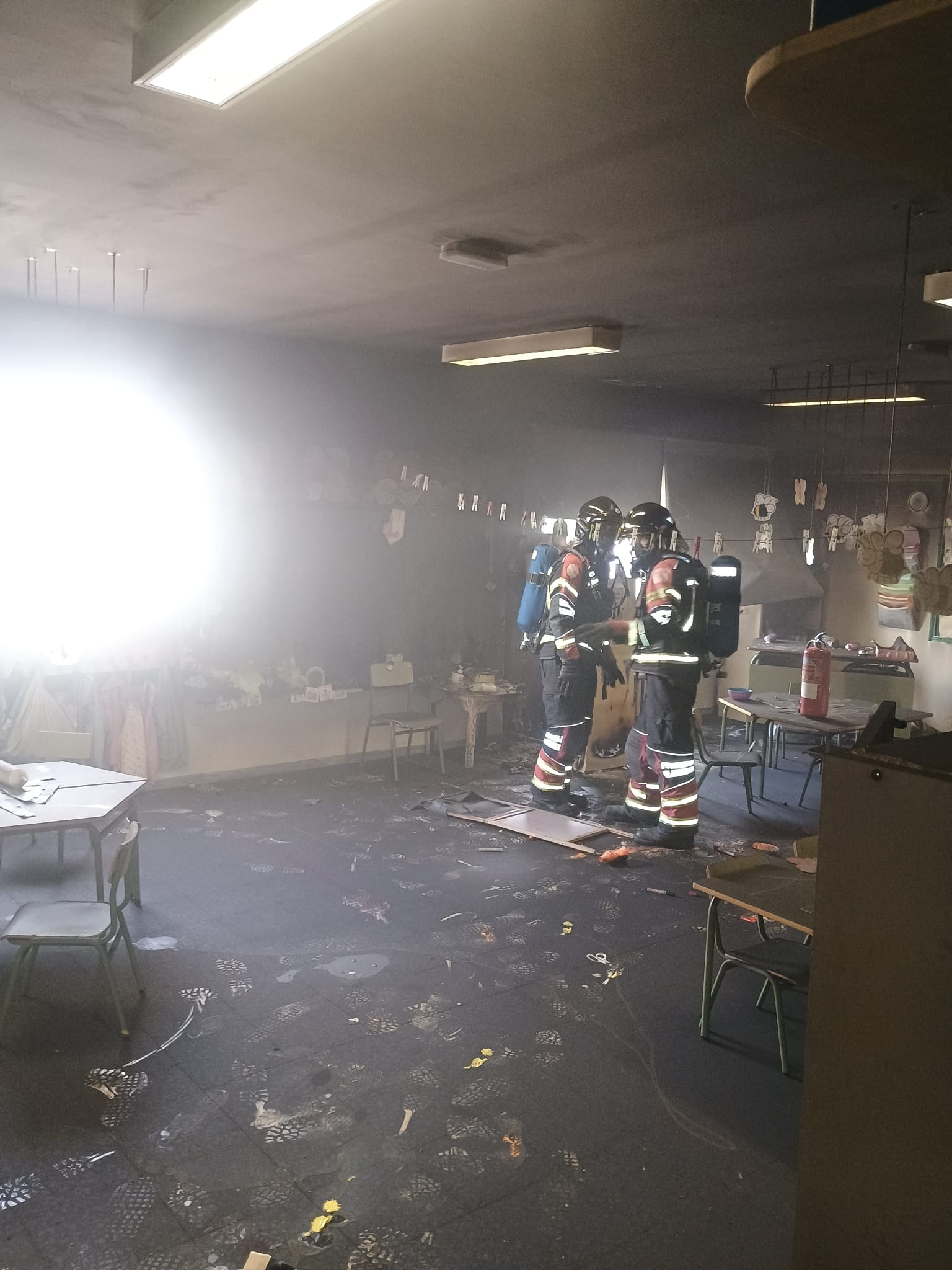 Actos vandálicos en el colegio Los Geranios 