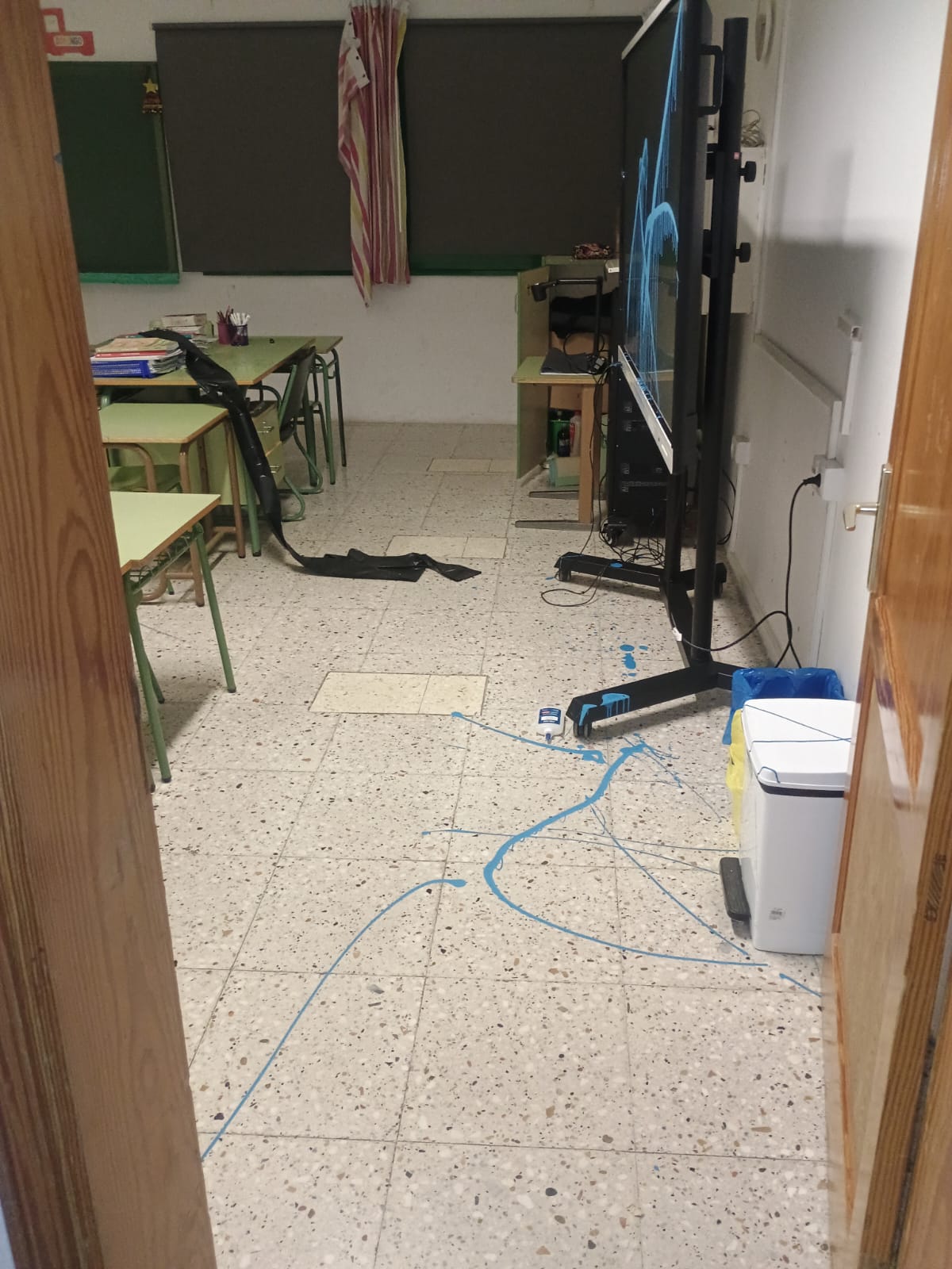 Actos vandálicos en el colegio Los Geranios 