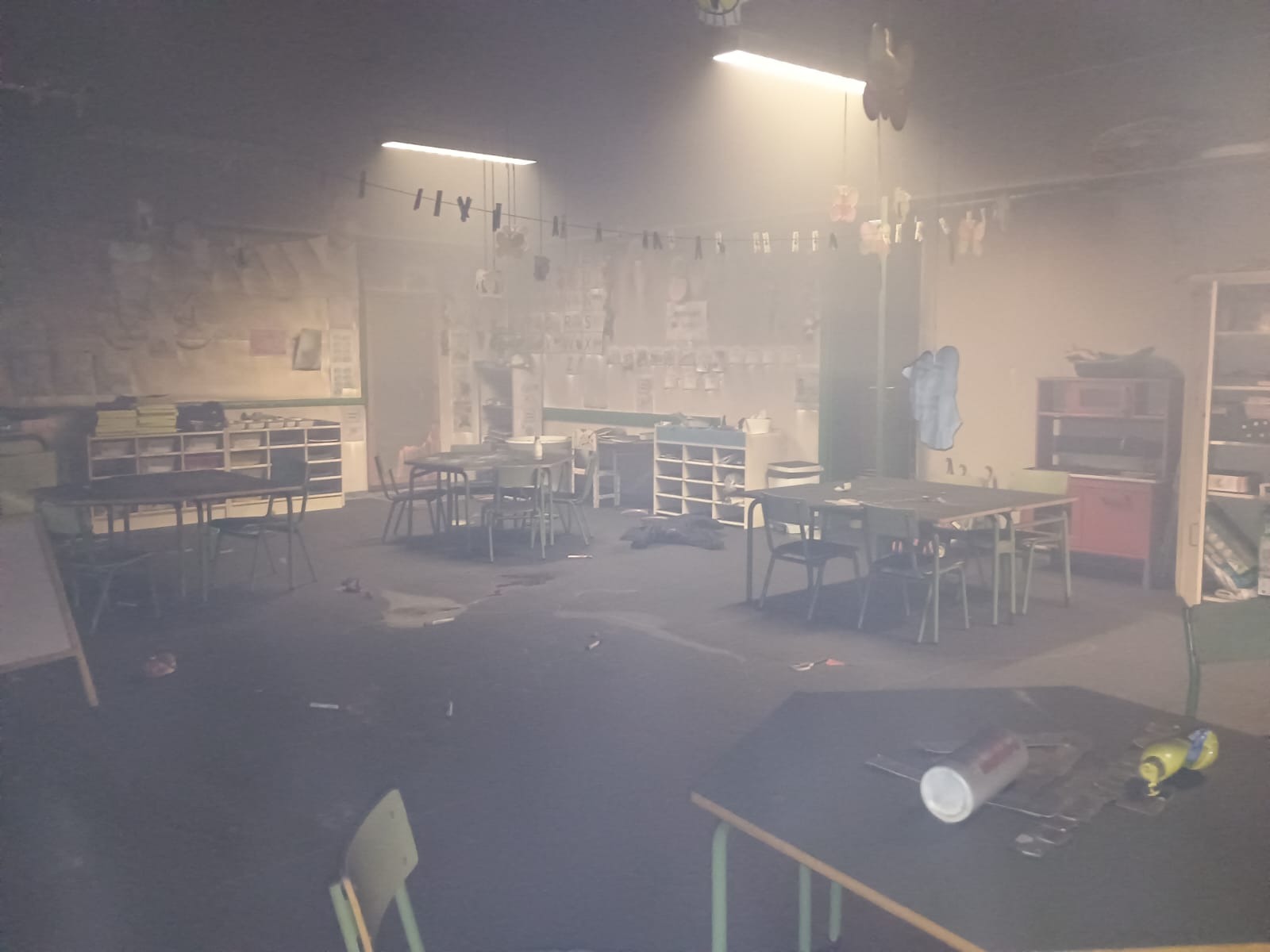 Actos vandálicos en el colegio Los Geranios 