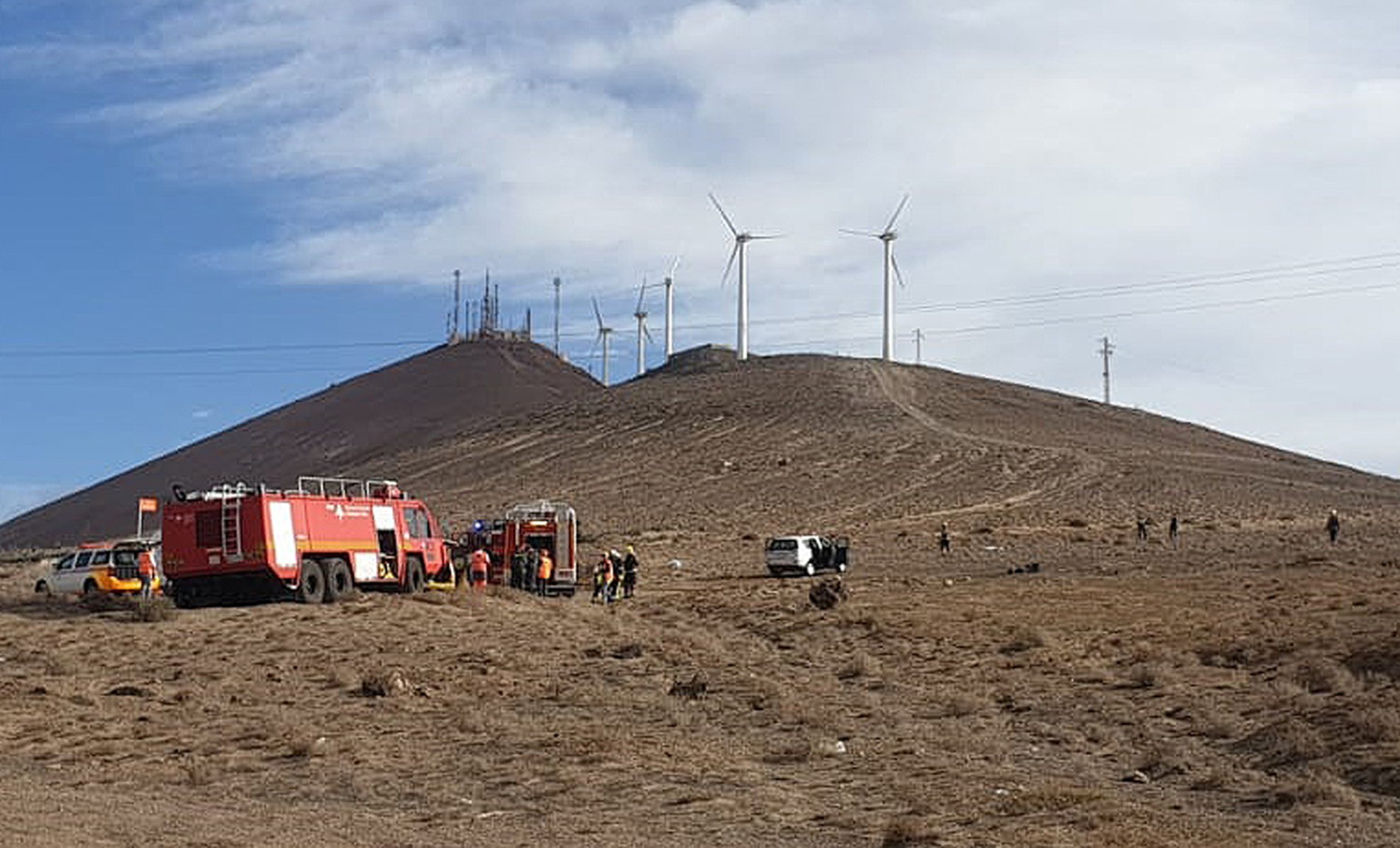 Simulacro de accidente aéreo en una imagen de archivo.