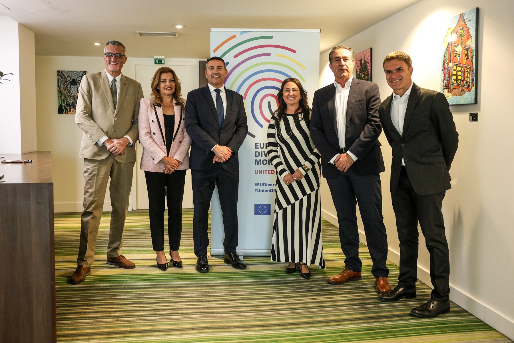 Representantes del Cabildo en Bruselas.