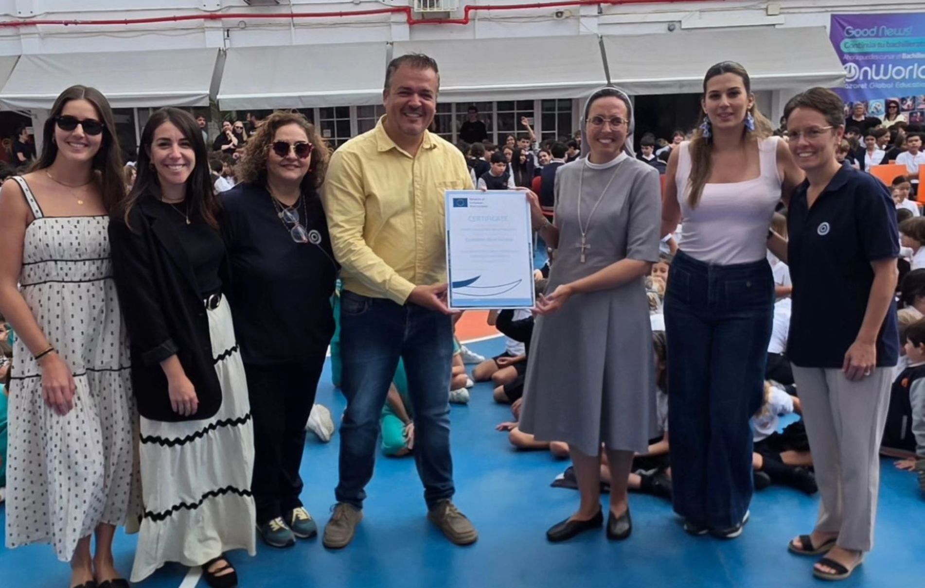 La concejala de Medio Ambiente, Davinia Déniz,ayer en el Colegio Santa María de los Volcanes – Nazaret en el Día Mundial de la Tierra 1