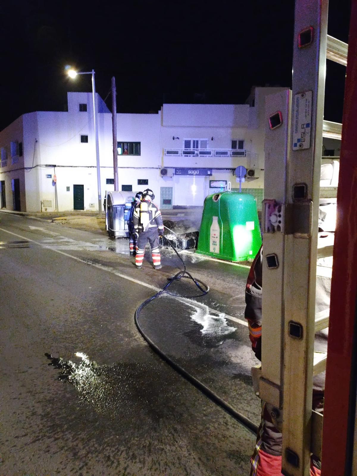Incendio de contenedor de Arrecife 