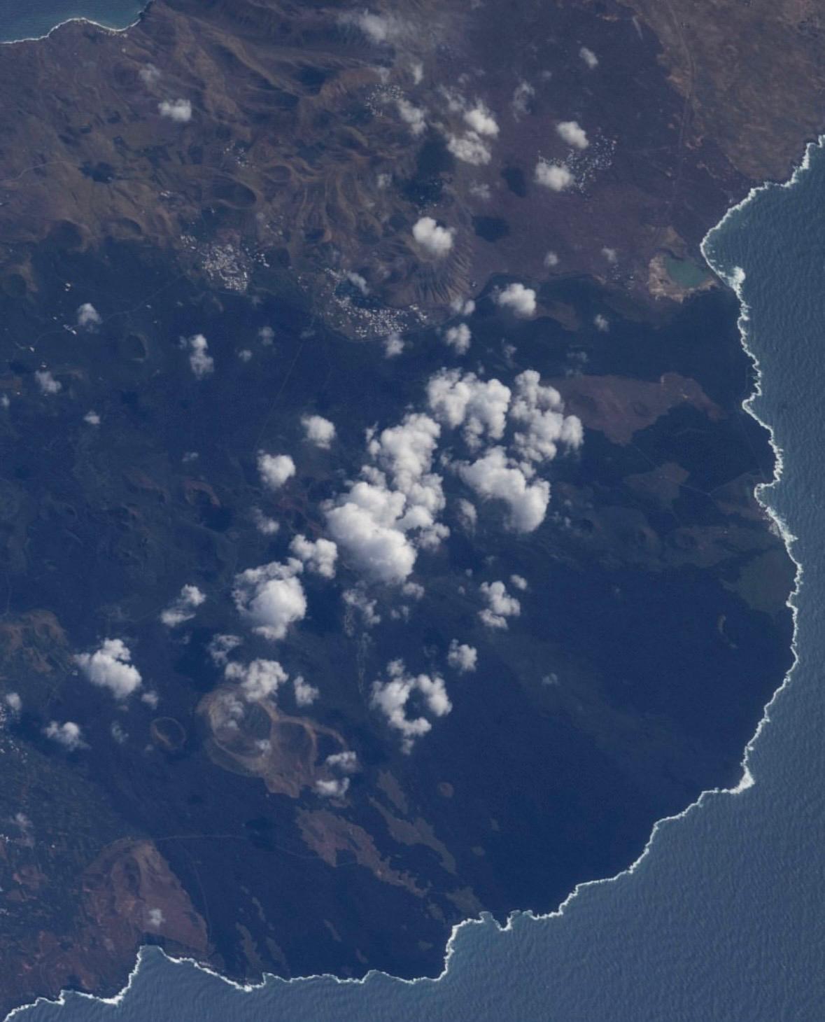 Imagen de Lanzarote y La Graciosa desde el espacio. Foto: Agencia Espacial Europea