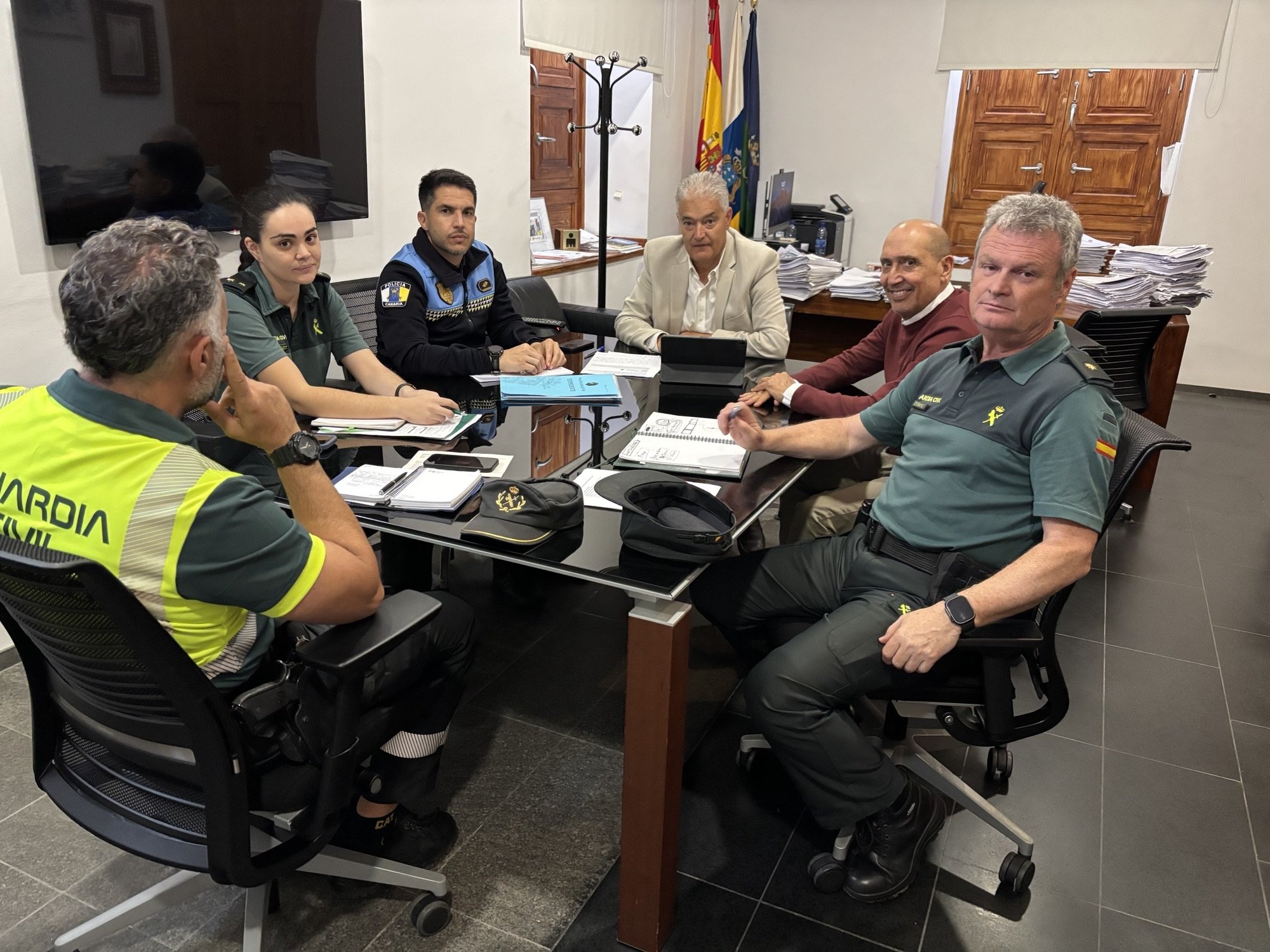 Reunión de seguridad en Tías