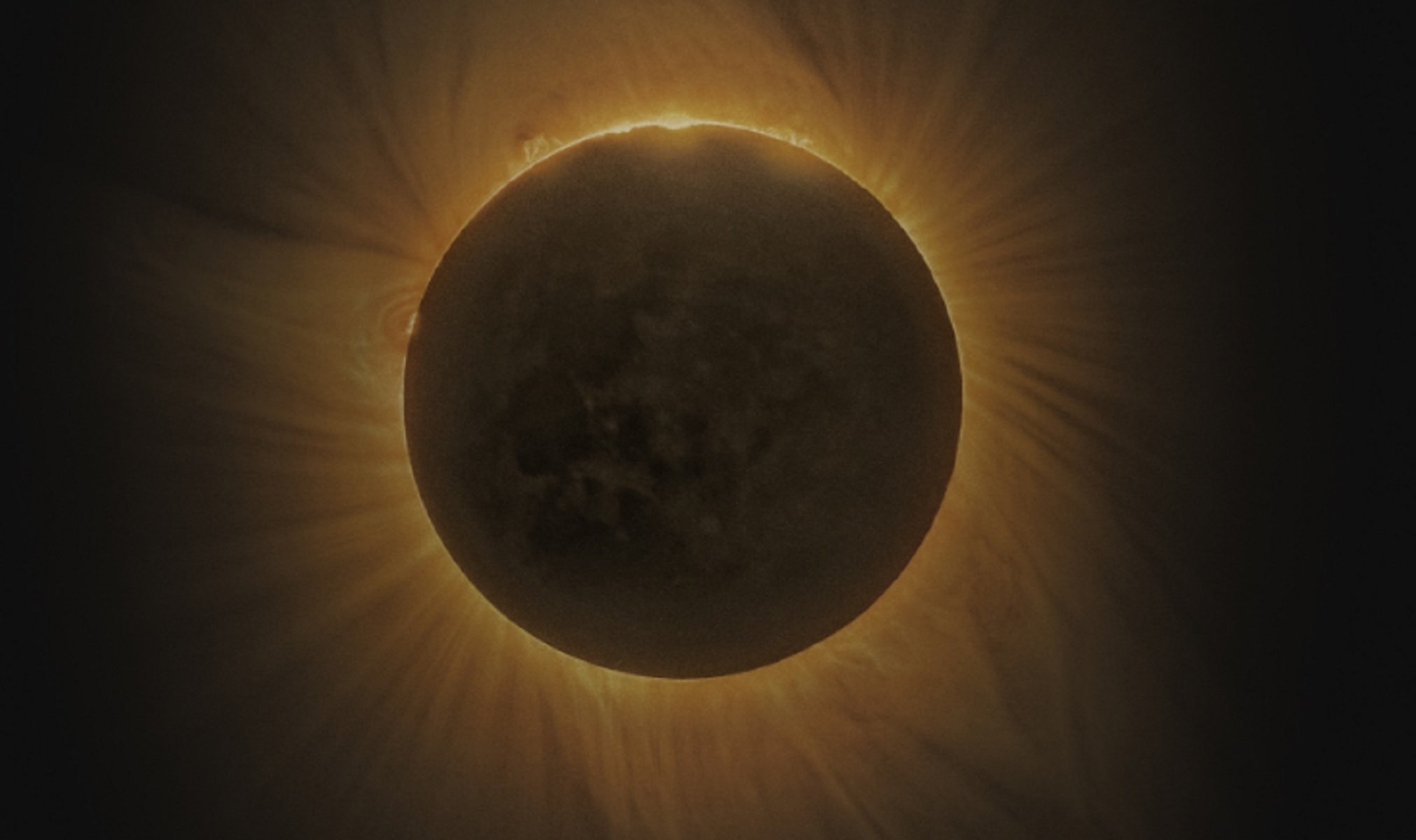 Representación del eclipse solar