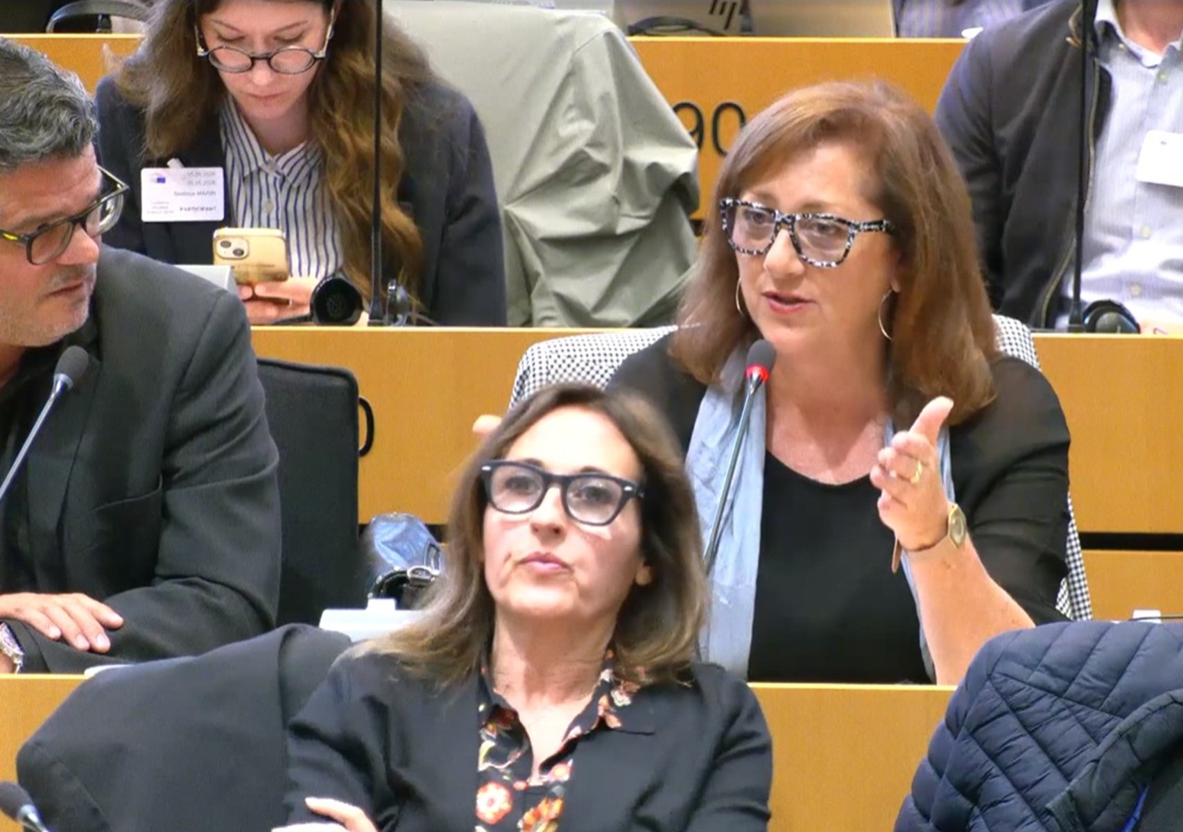 Intervención de Doris Borrego, presidenta de ASCAV, en el Parlamento Europeo.