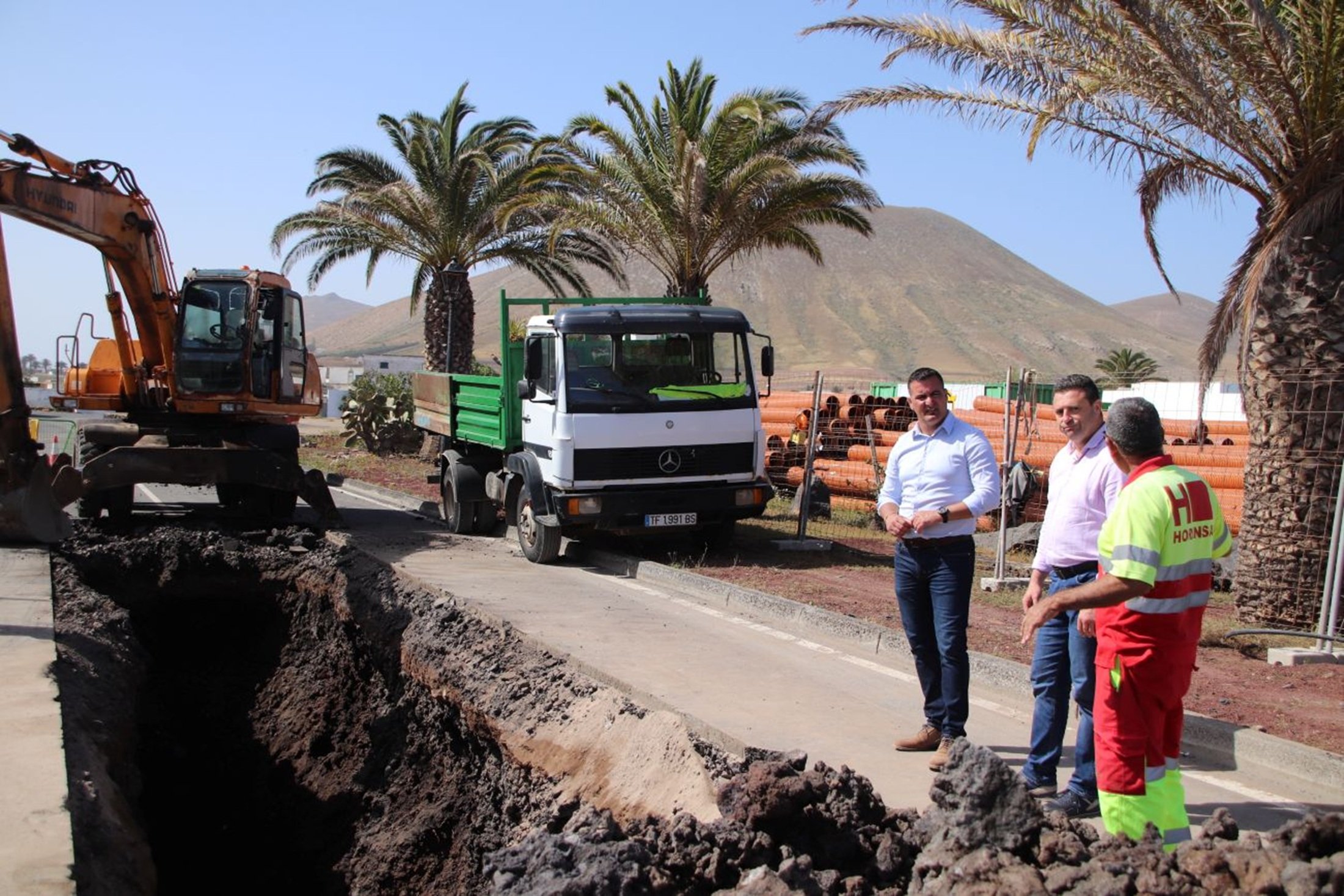 Obras de saneamiento de Uga