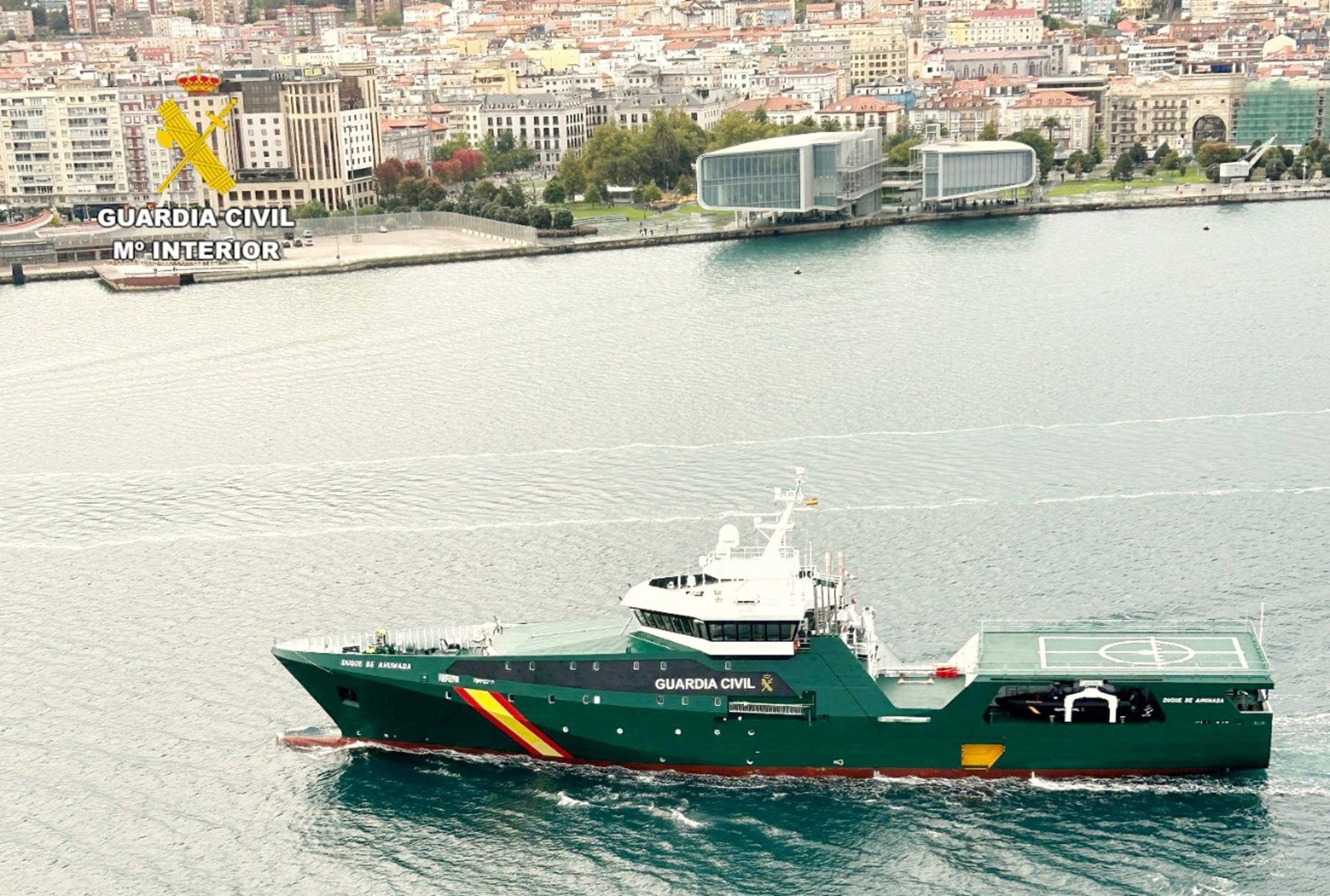 El nuevo buque oceánico multipropósito de la Guardia Civil 'Duque de Ahumada'. Foto: Ministerio del Interior