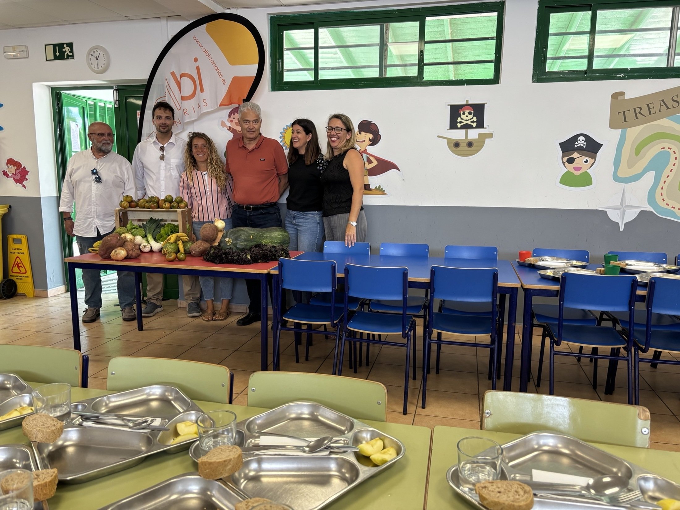 Comedor de uno de los colegios de Tías