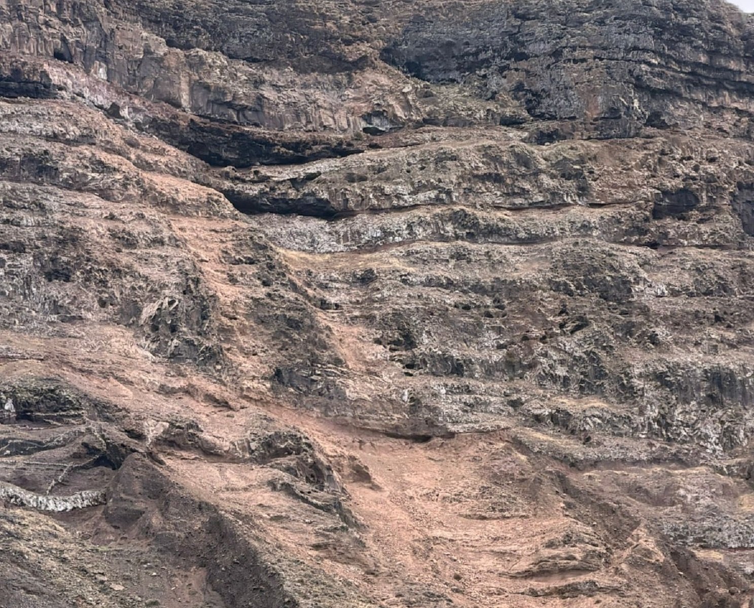 Desprendimiento en el Risco de Famara. 