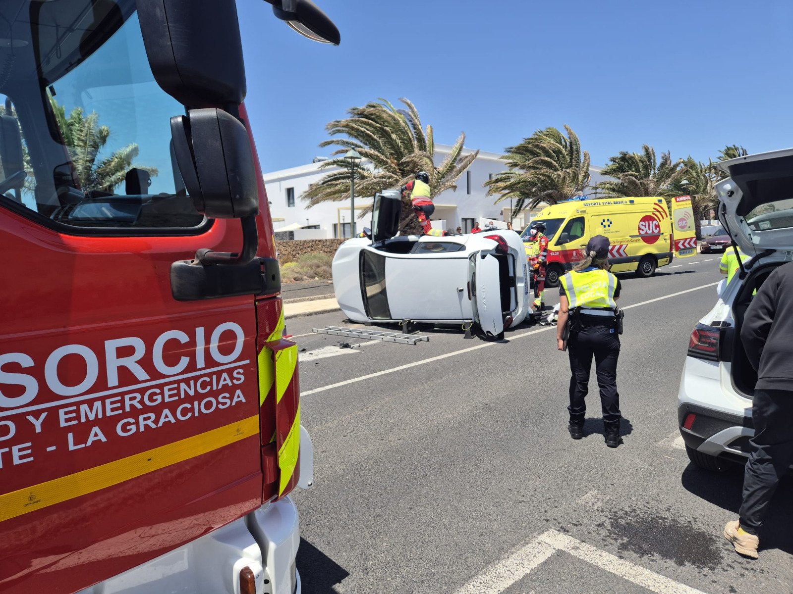 Accidente de tráfico en Costa Teguise 